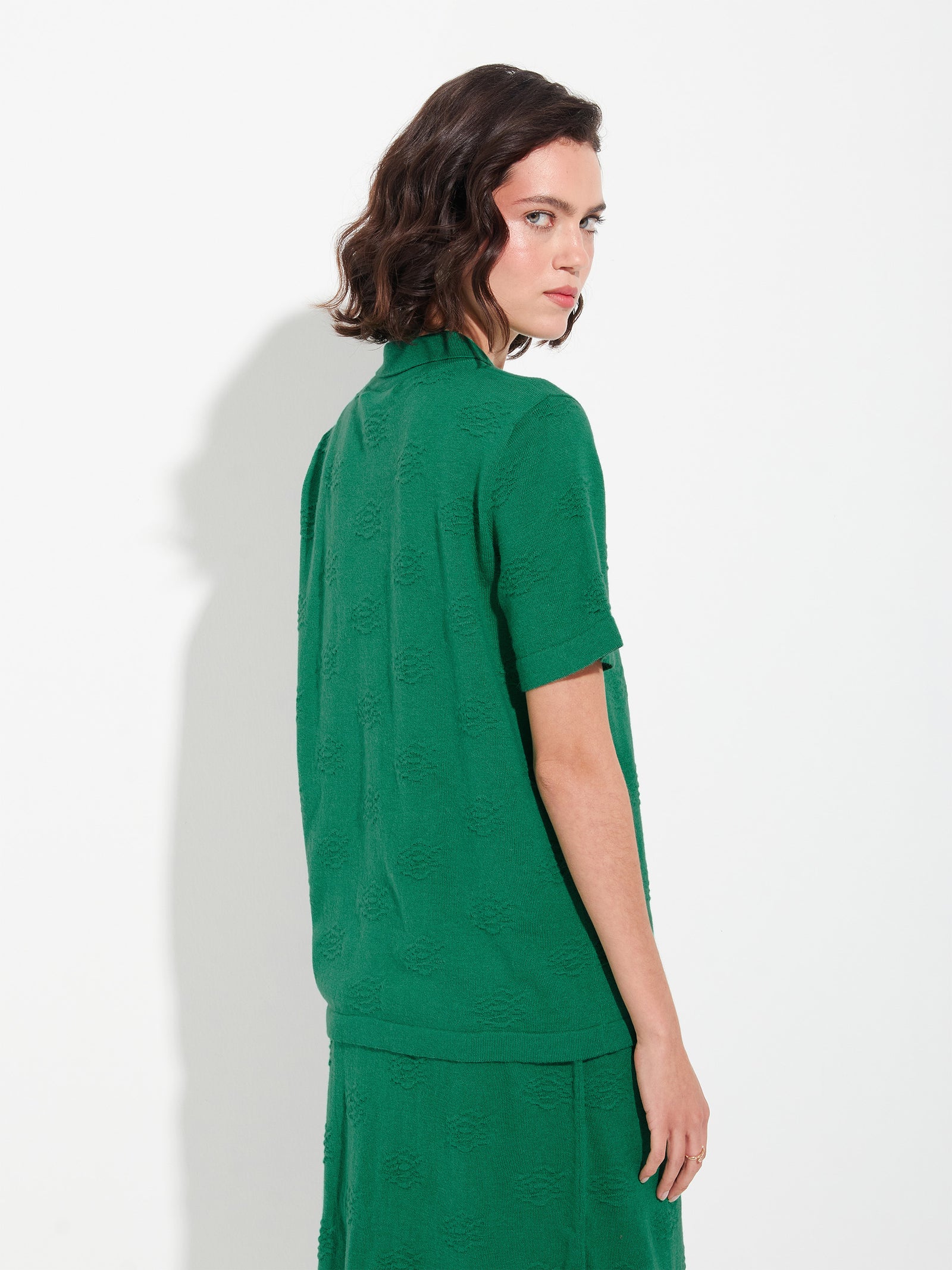 Blusa Zabeth Algodón Color Verde