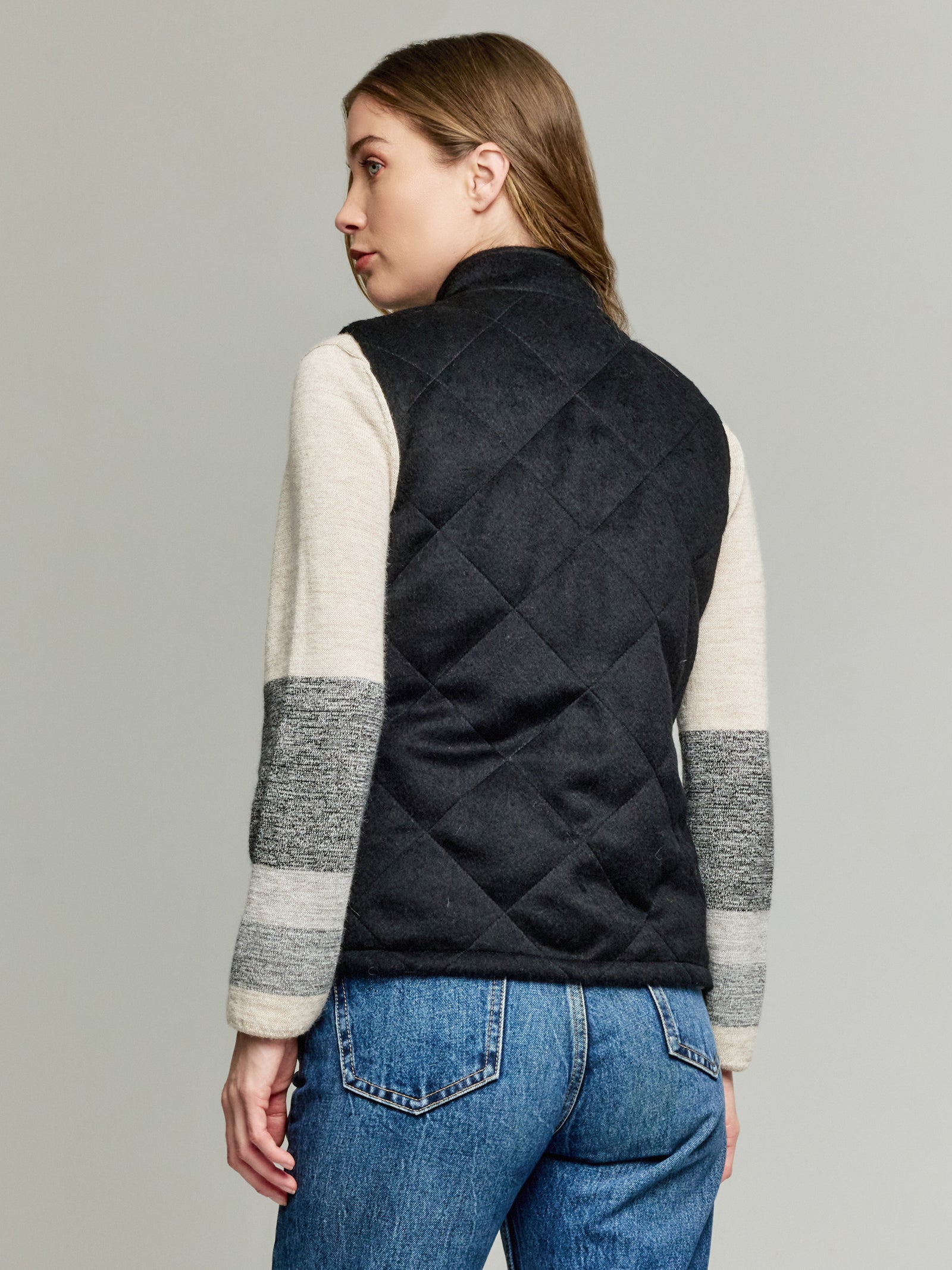Ystoria Vest Baby Alpaca Color Black