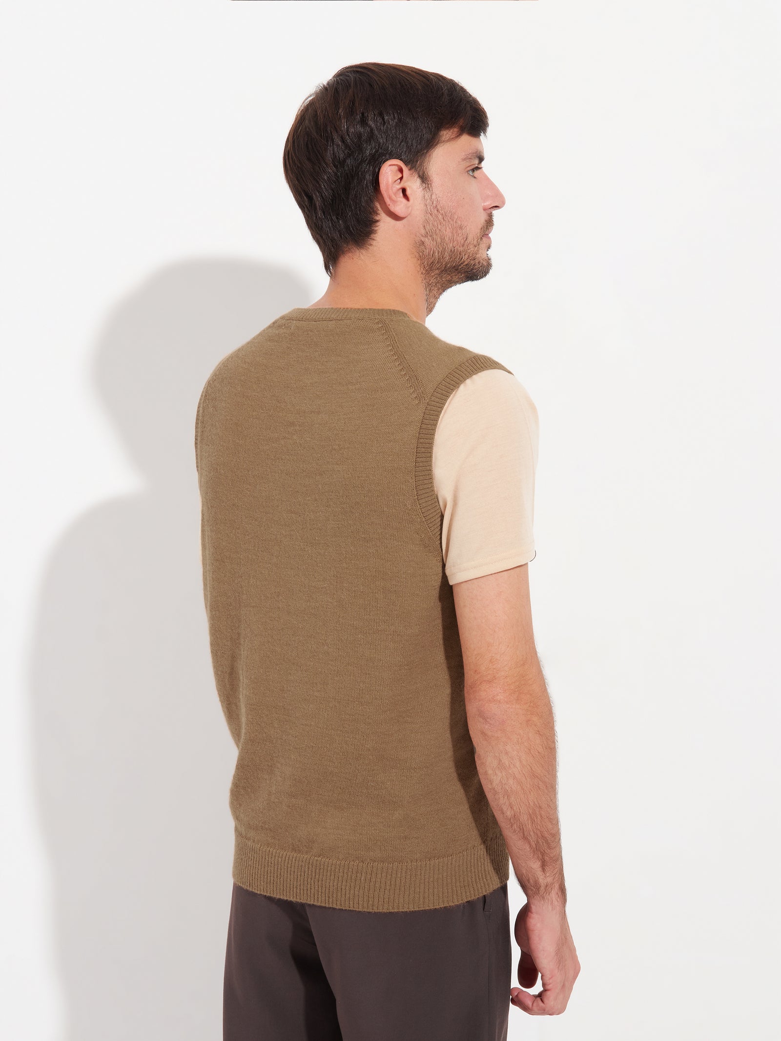Abel Vest Baby Alpaca Color Camel