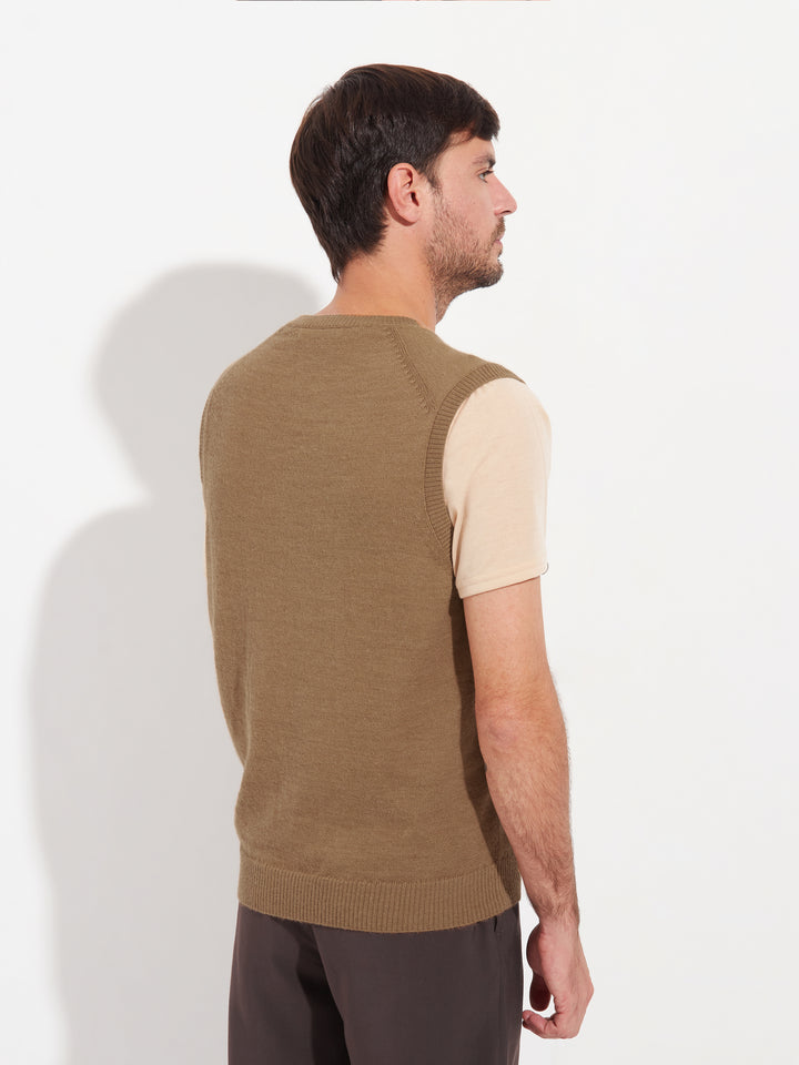 Chaleco Abel Baby Alpaca Color Camel