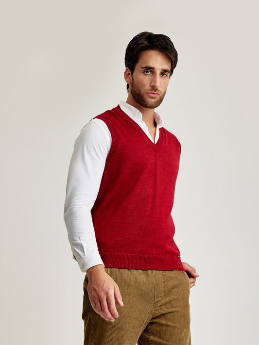 Abel Vest Baby Alpaca Color Vermouth