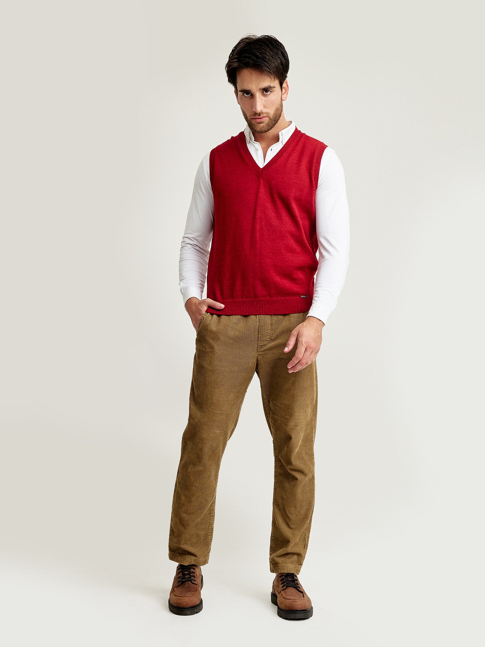Abel Vest Baby Alpaca Color Vermouth