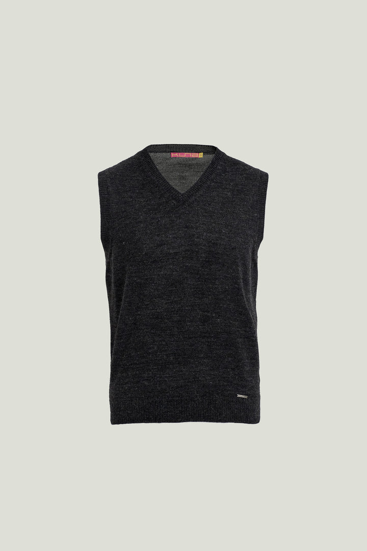 Chaleco Abel De Baby Alpaca Color Anthracite