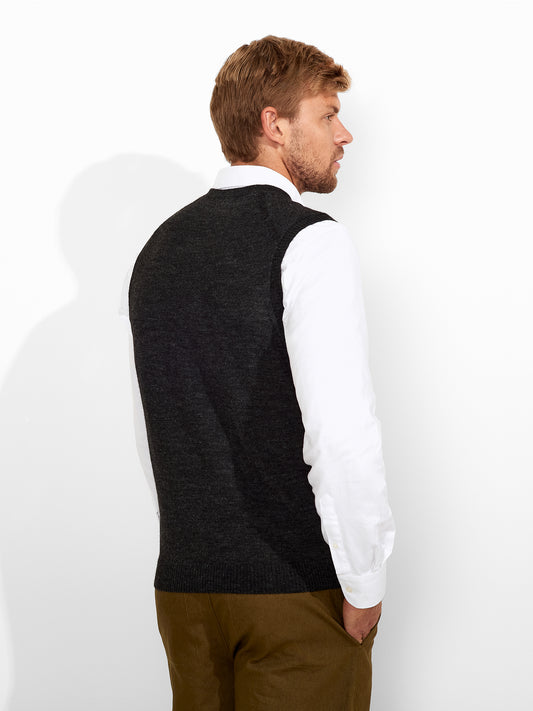 Abel Vest Baby Alpaca Color Anthracite