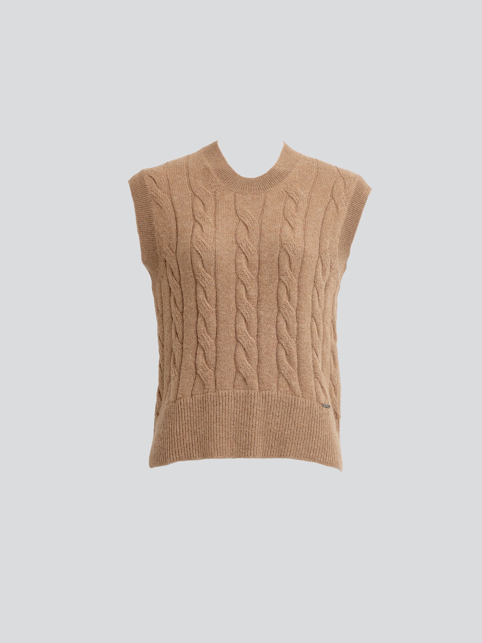 Yessica Vest Baby Alpaca Color Camel