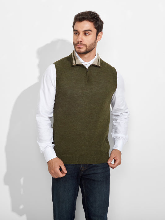 Zenith Vest Baby Alpaca Color Green