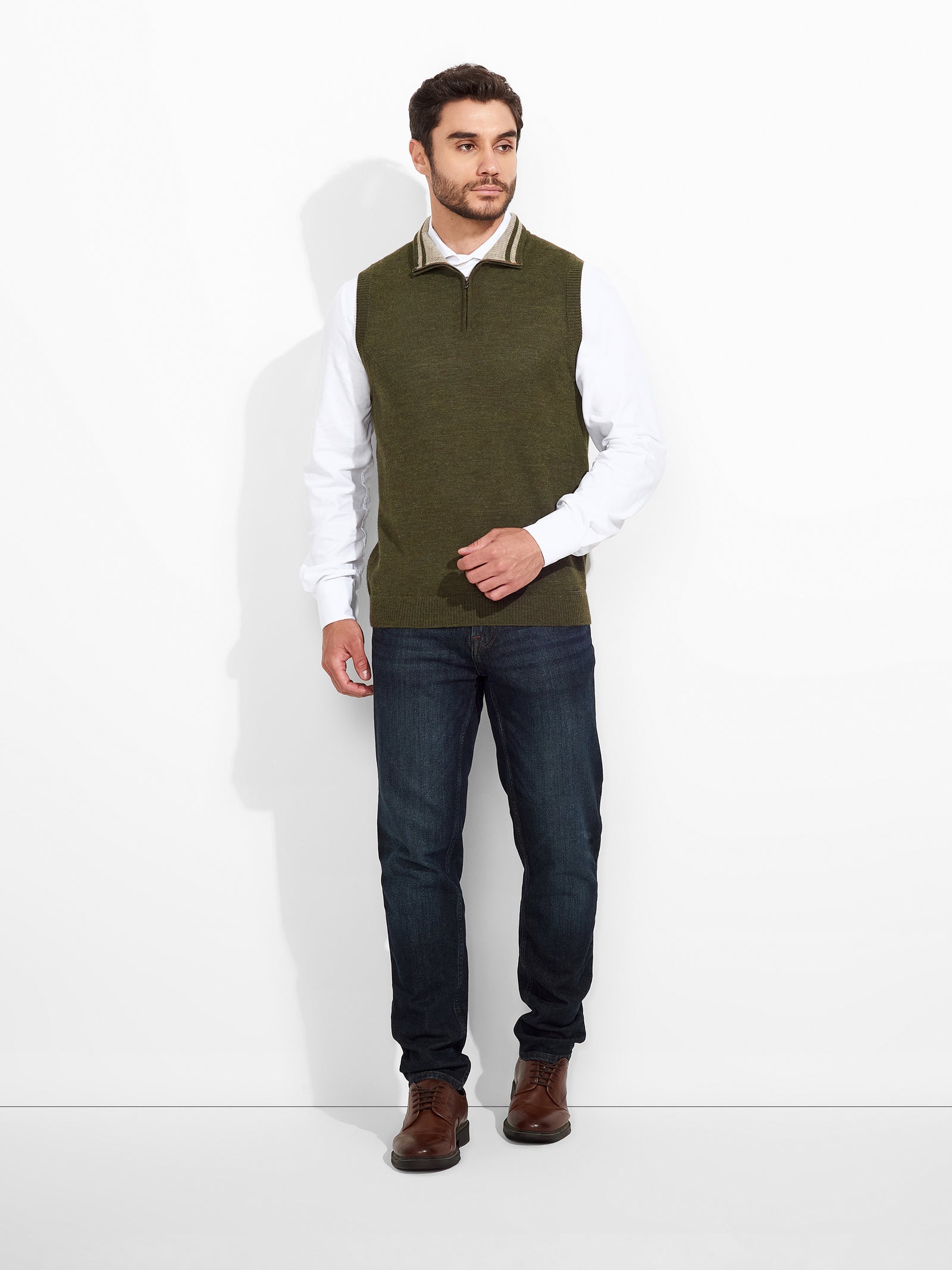 Zenith Vest Baby Alpaca Color Green
