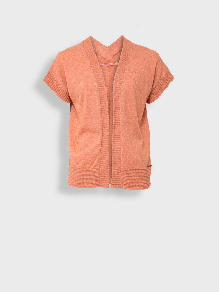 Ymelde Vestido de algodón color naranja