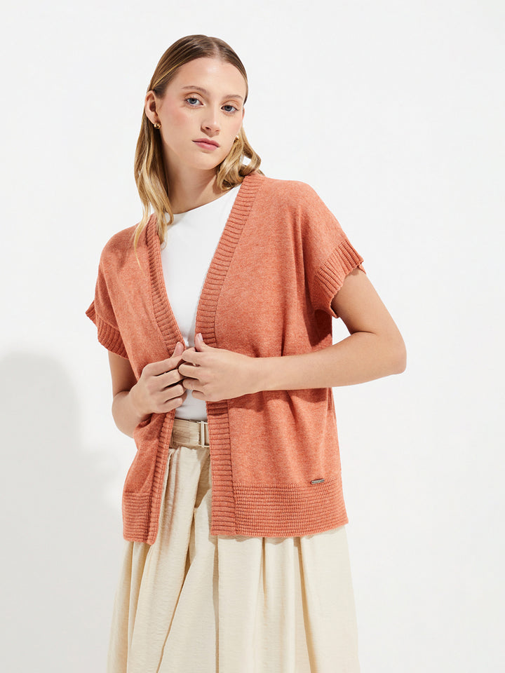 Ymelde Vestido de algodón color naranja