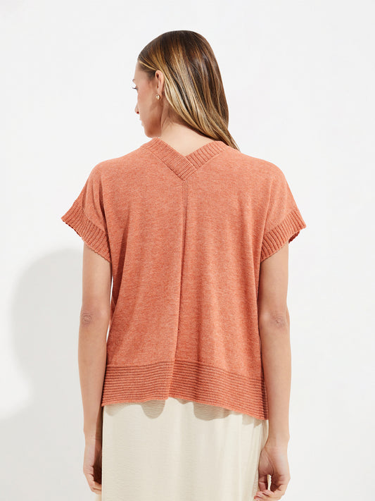 Ymelde Vest Cotton Color Orange