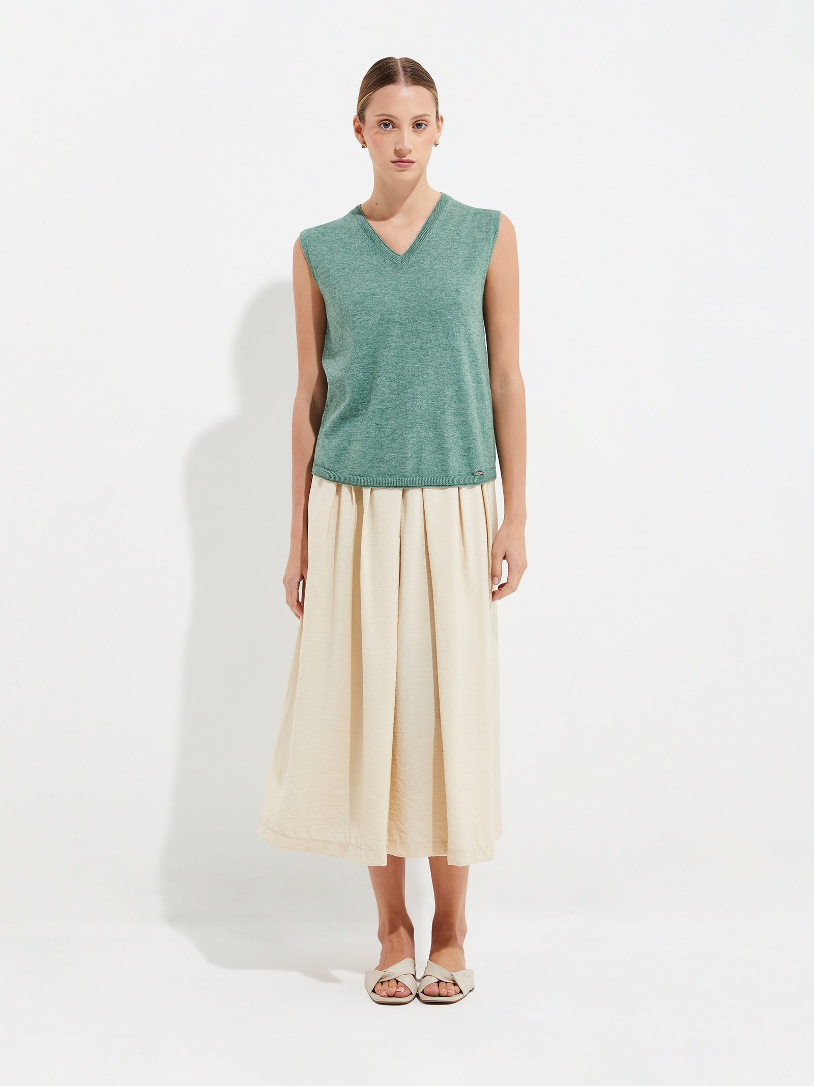 Ylda T-Shirt Cotton Color Green