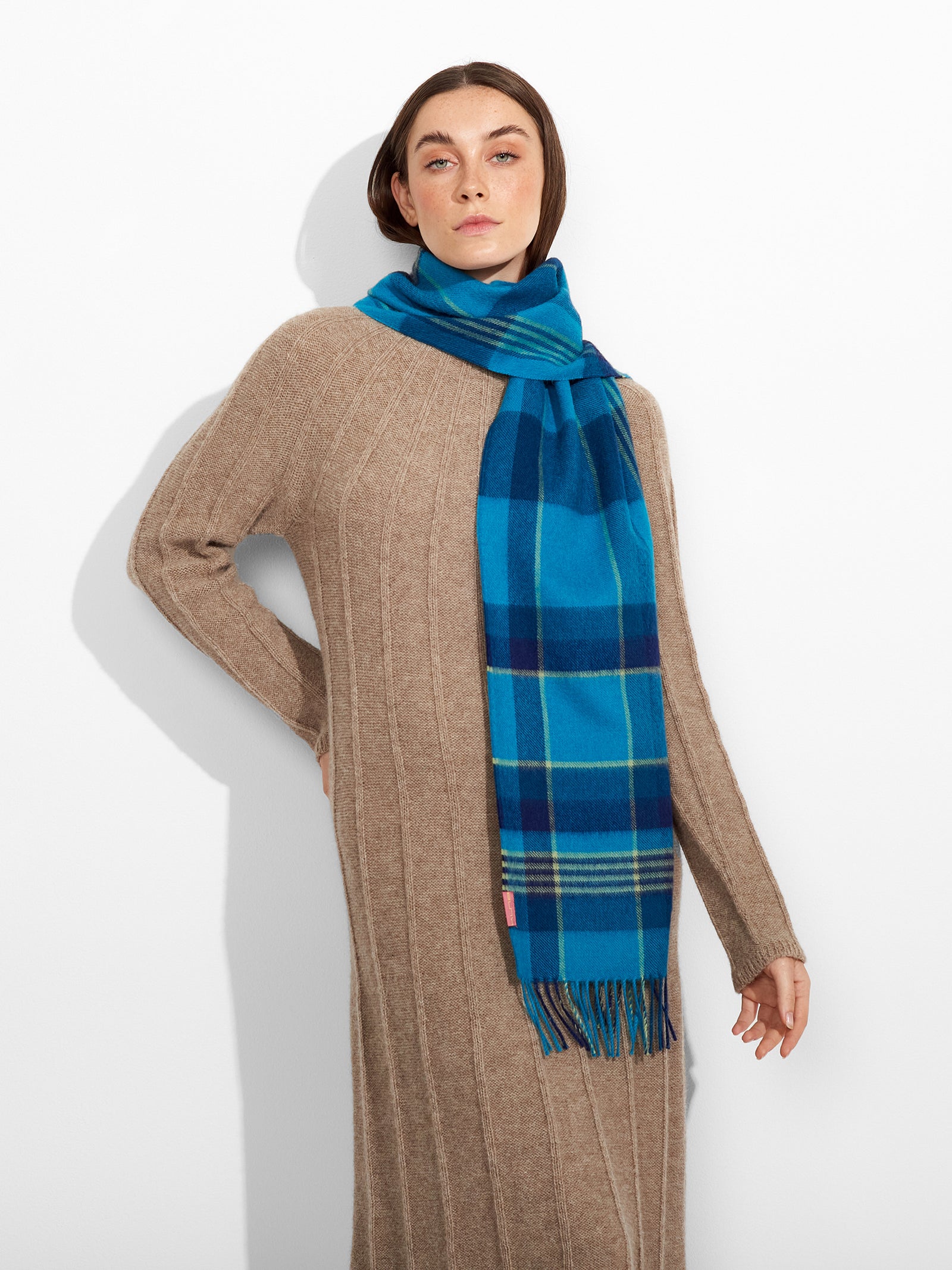 Bufanda Ratti Baby Alpaca Color Azul
