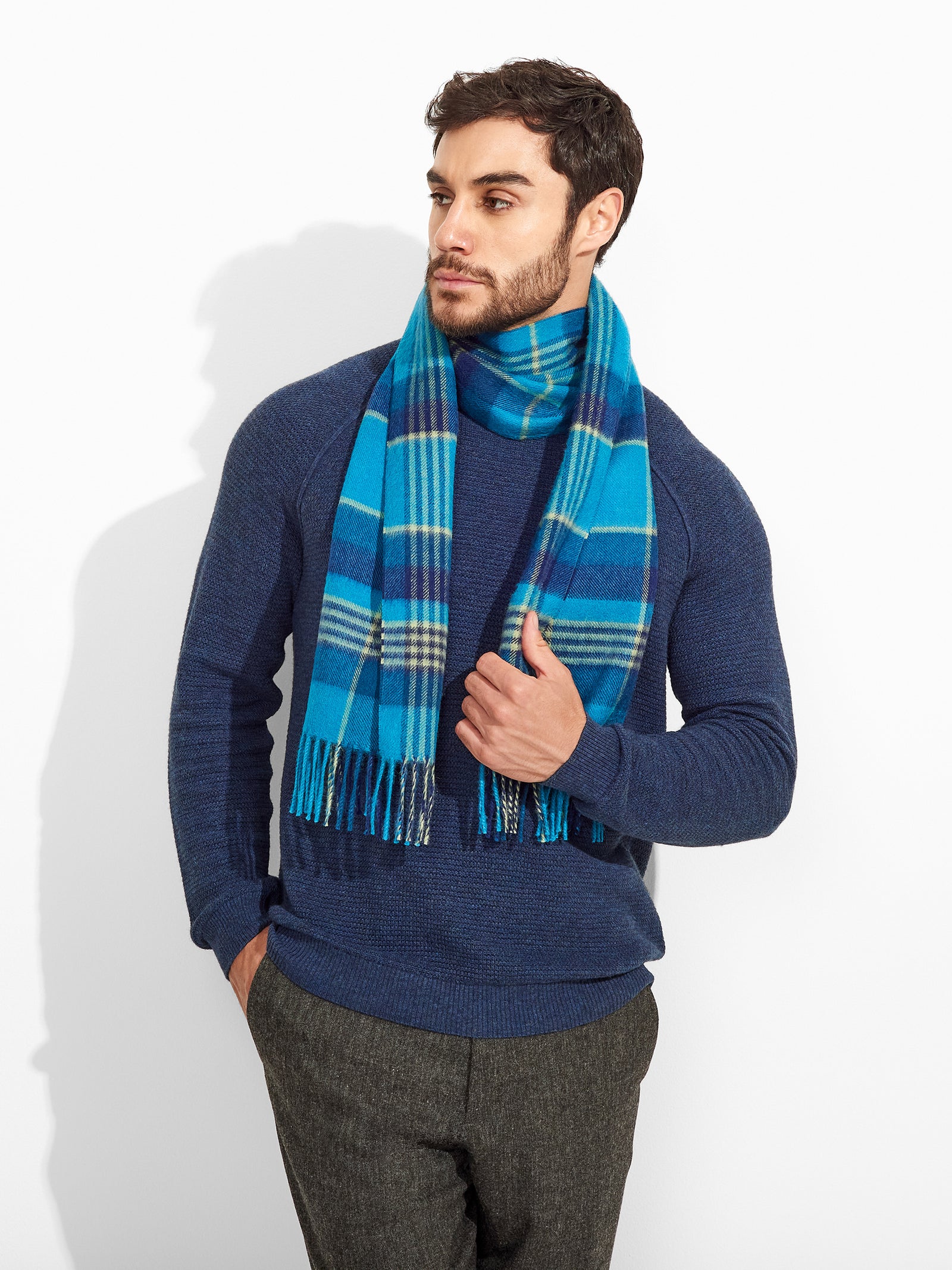 Bufanda Ratti Baby Alpaca Color Azul