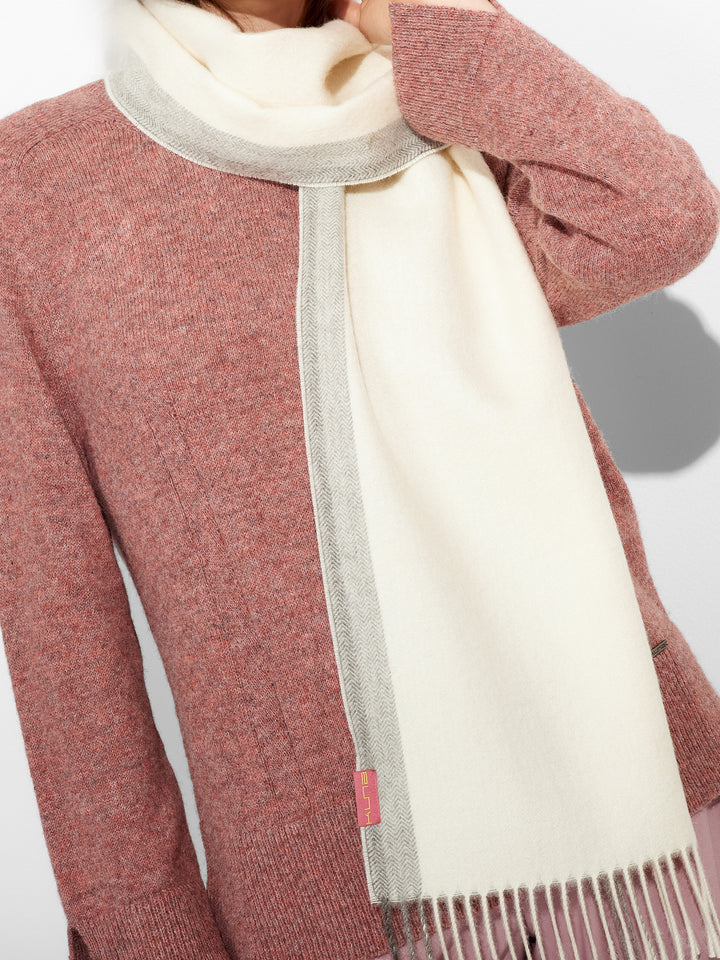 Ravenna Scarf Baby Alpaca Color Ecru