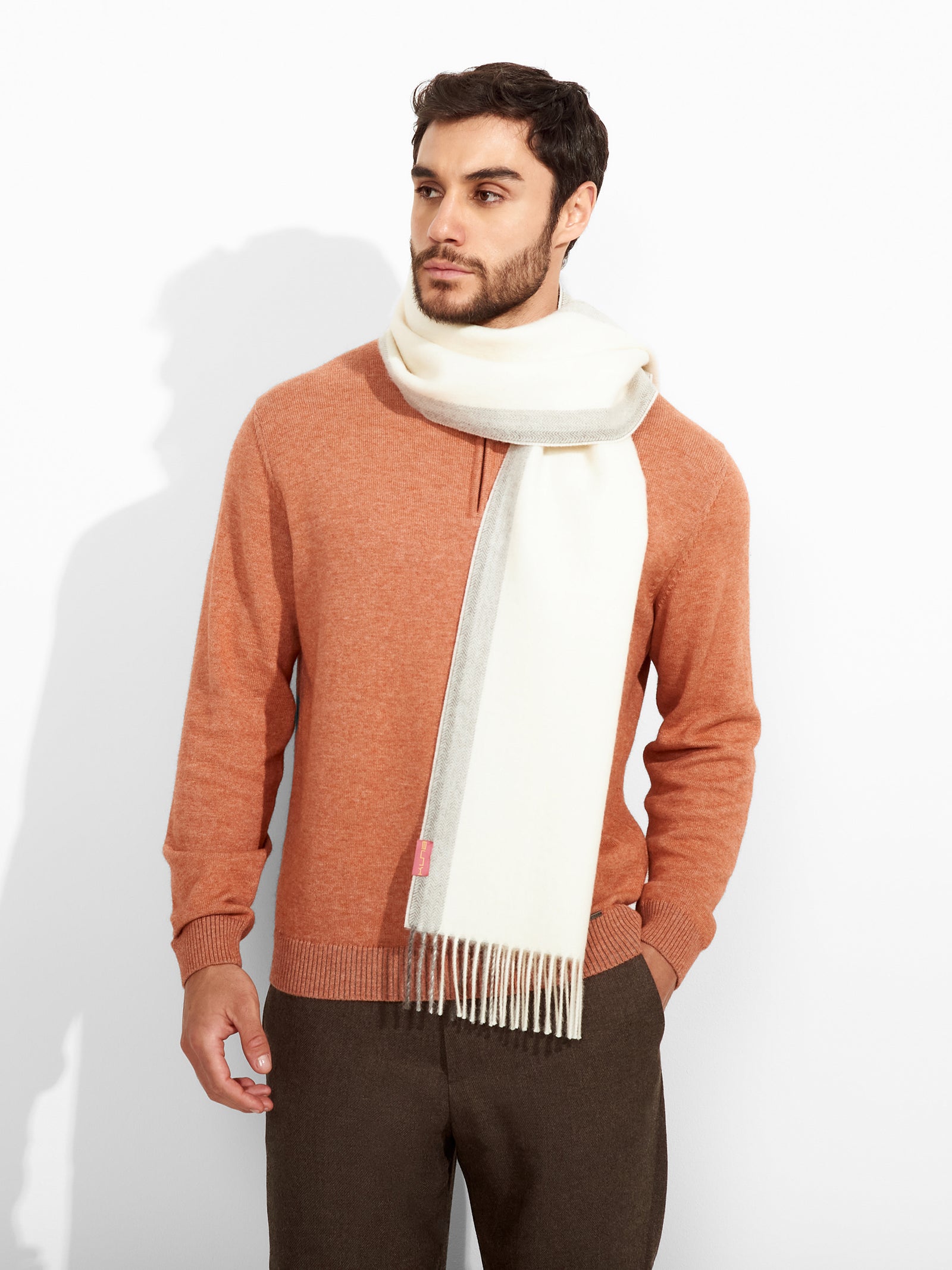 Ravenna Scarf Baby Alpaca Color Ecru