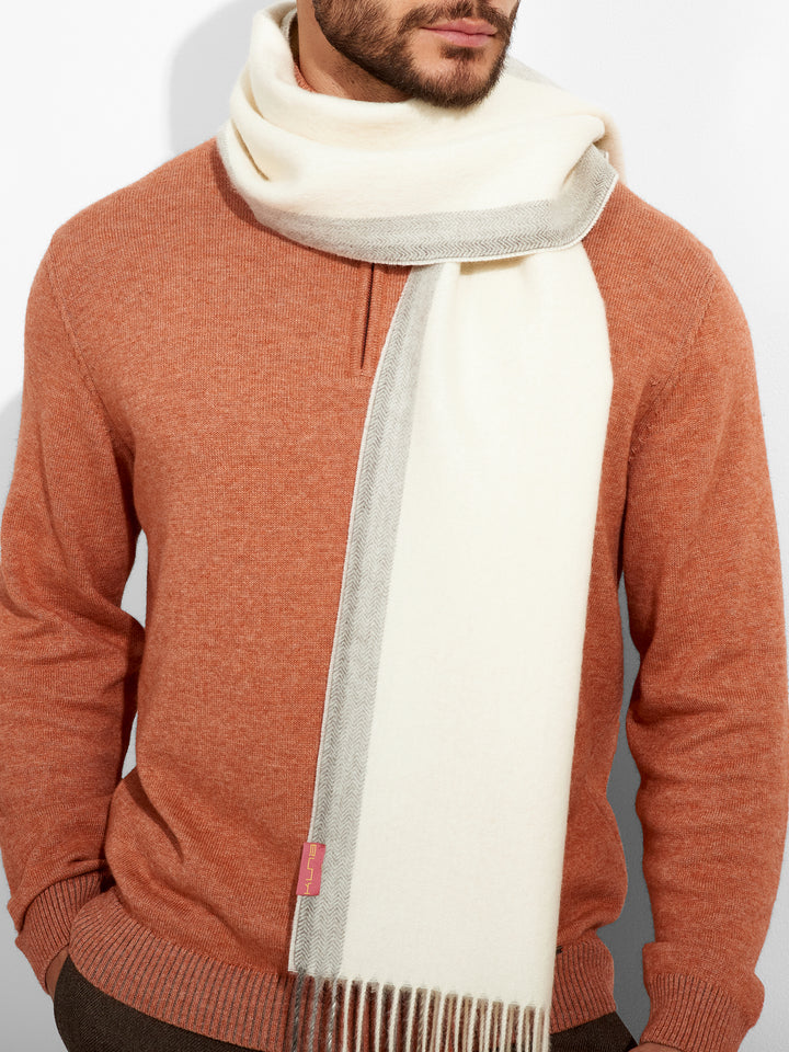 Ravenna Scarf Baby Alpaca Color Ecru