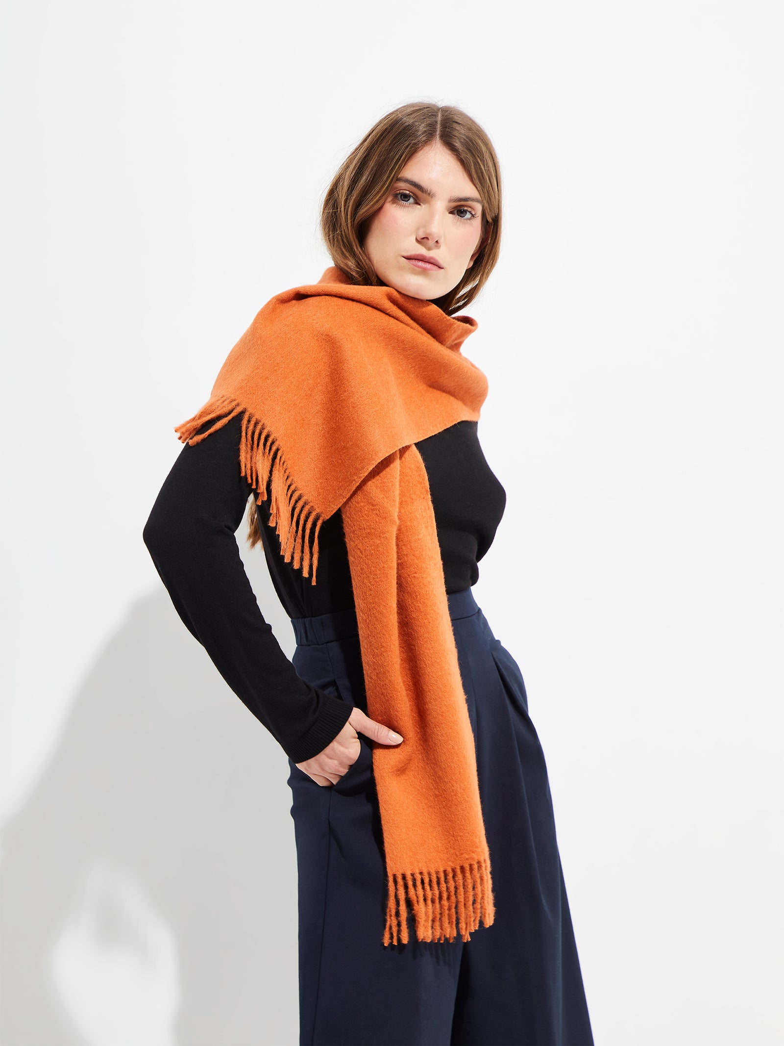 Jamas Scarf Royal Alpaca Color Naranja