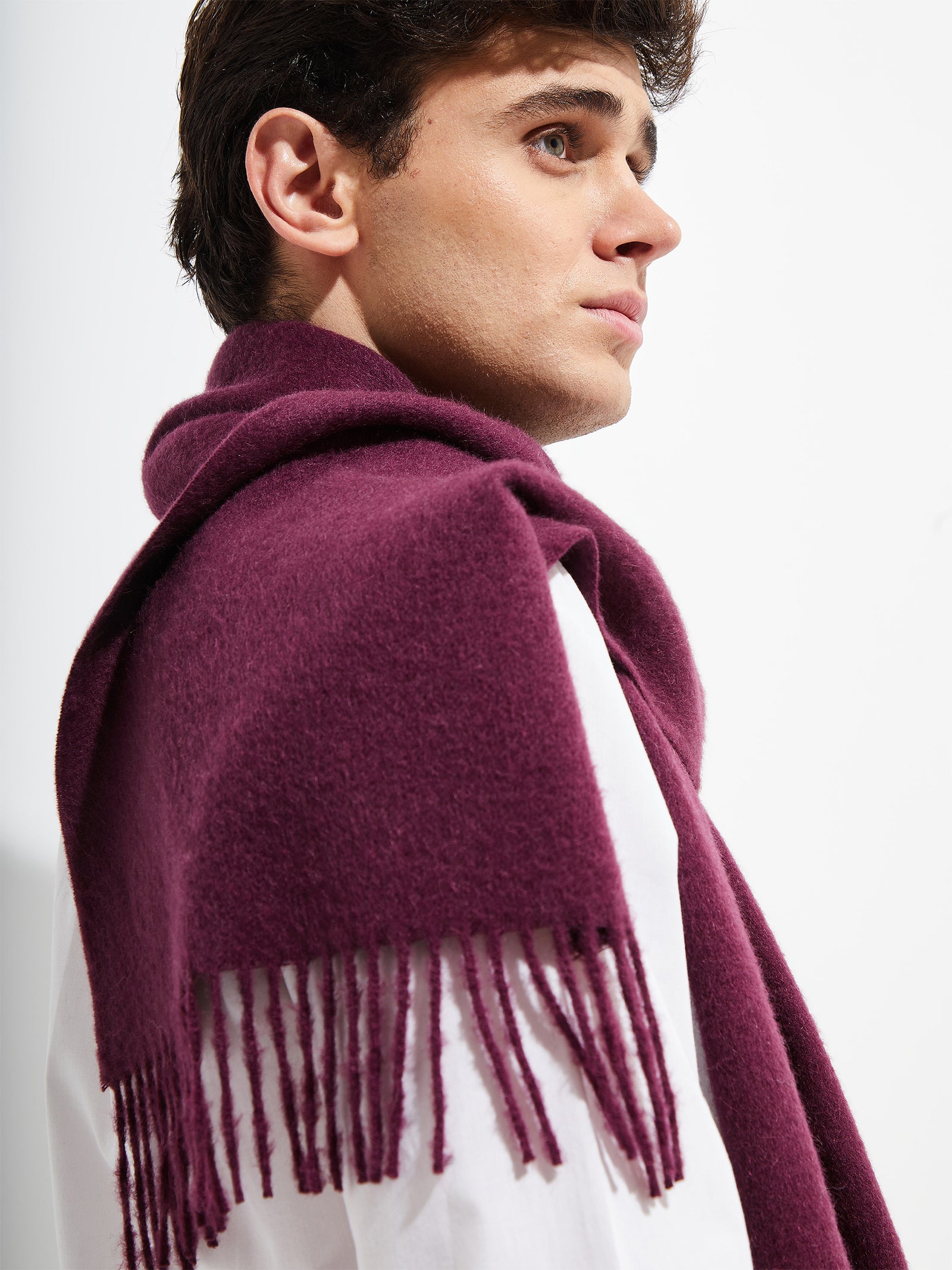Jamas Scarf Royal Alpaca Color Guinda