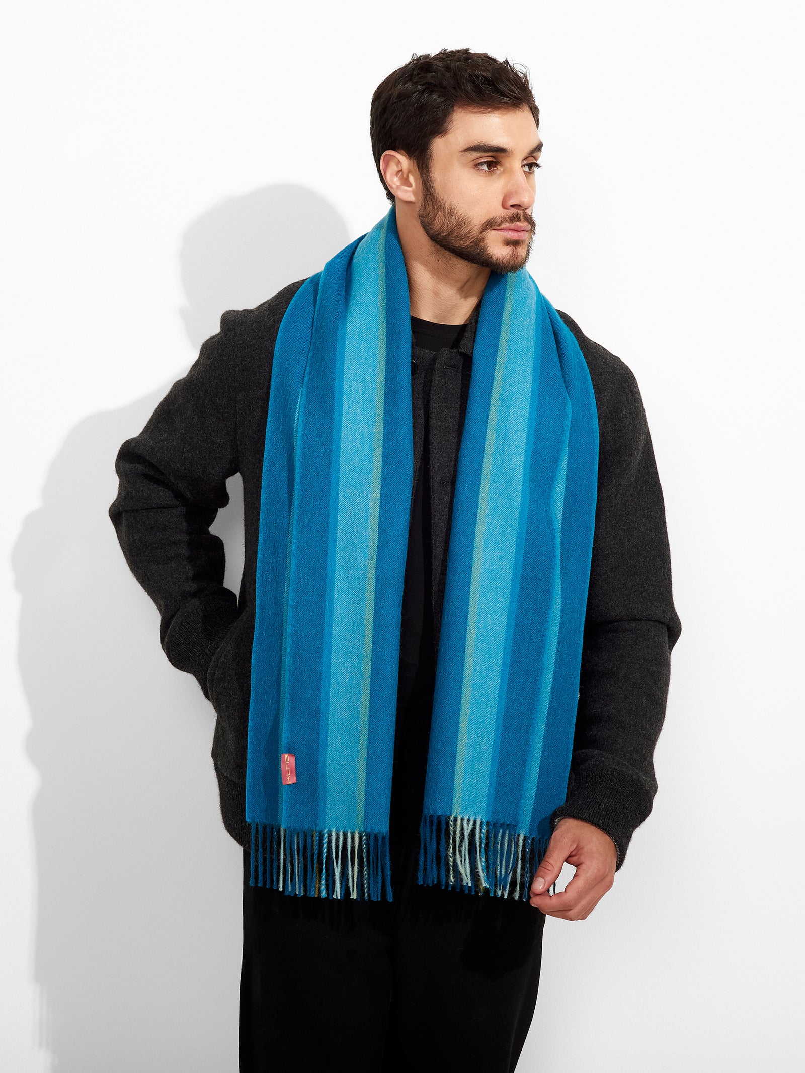 Perejil Scarf Baby Alpaca Color Turquoise