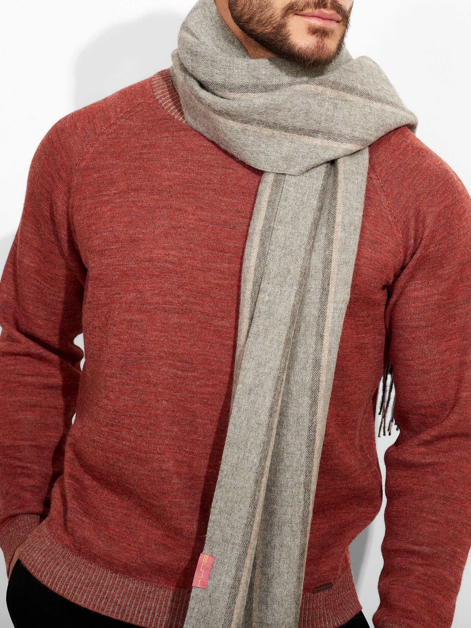Jean Scarf Baby Alpaca Color Grey