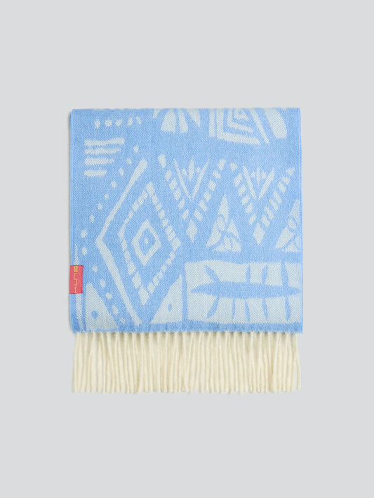 Yetzali Scarf Baby Alpaca Color Light Blue