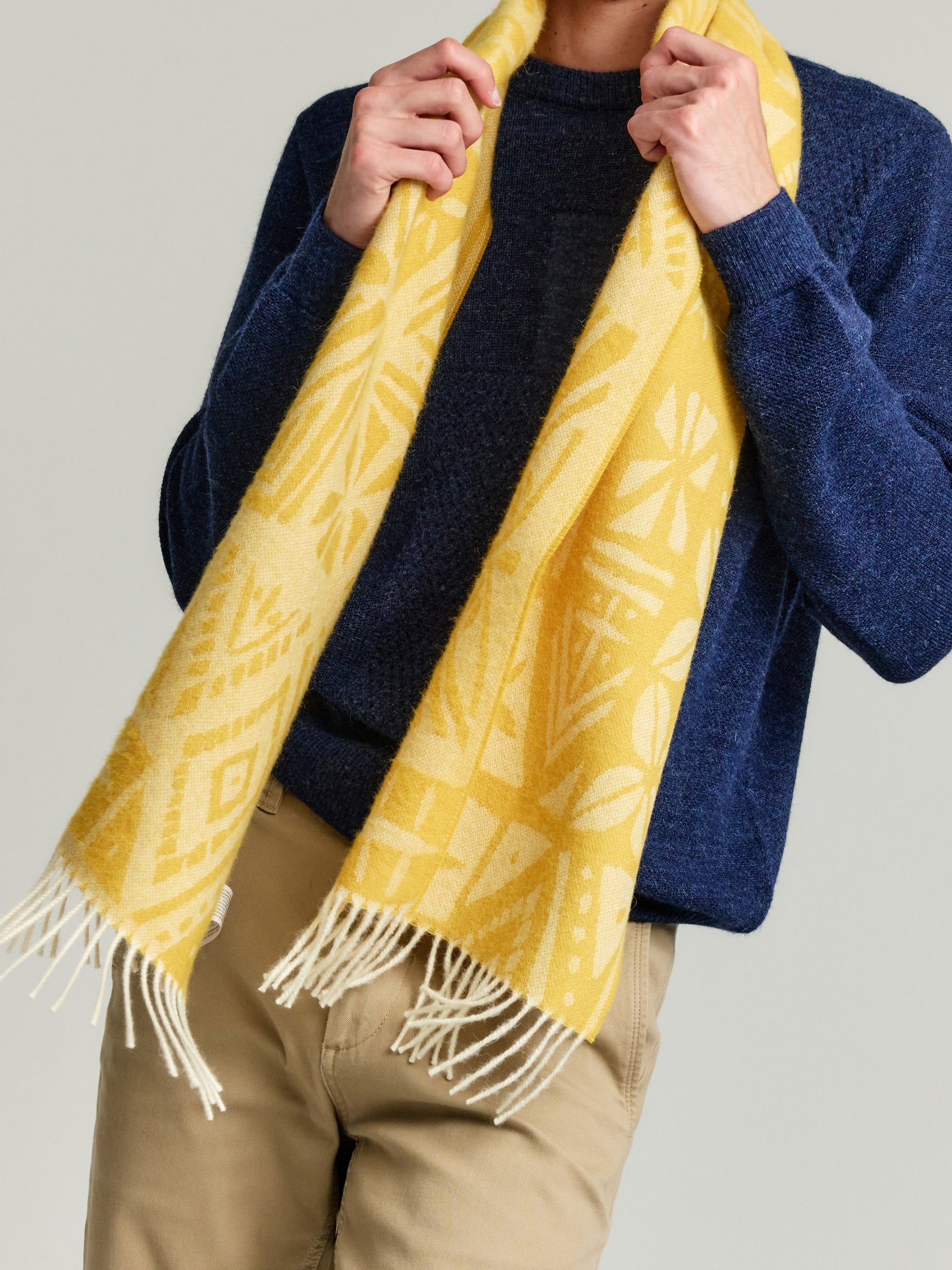 Yetzali Scarf Baby Alpaca Color Yellow