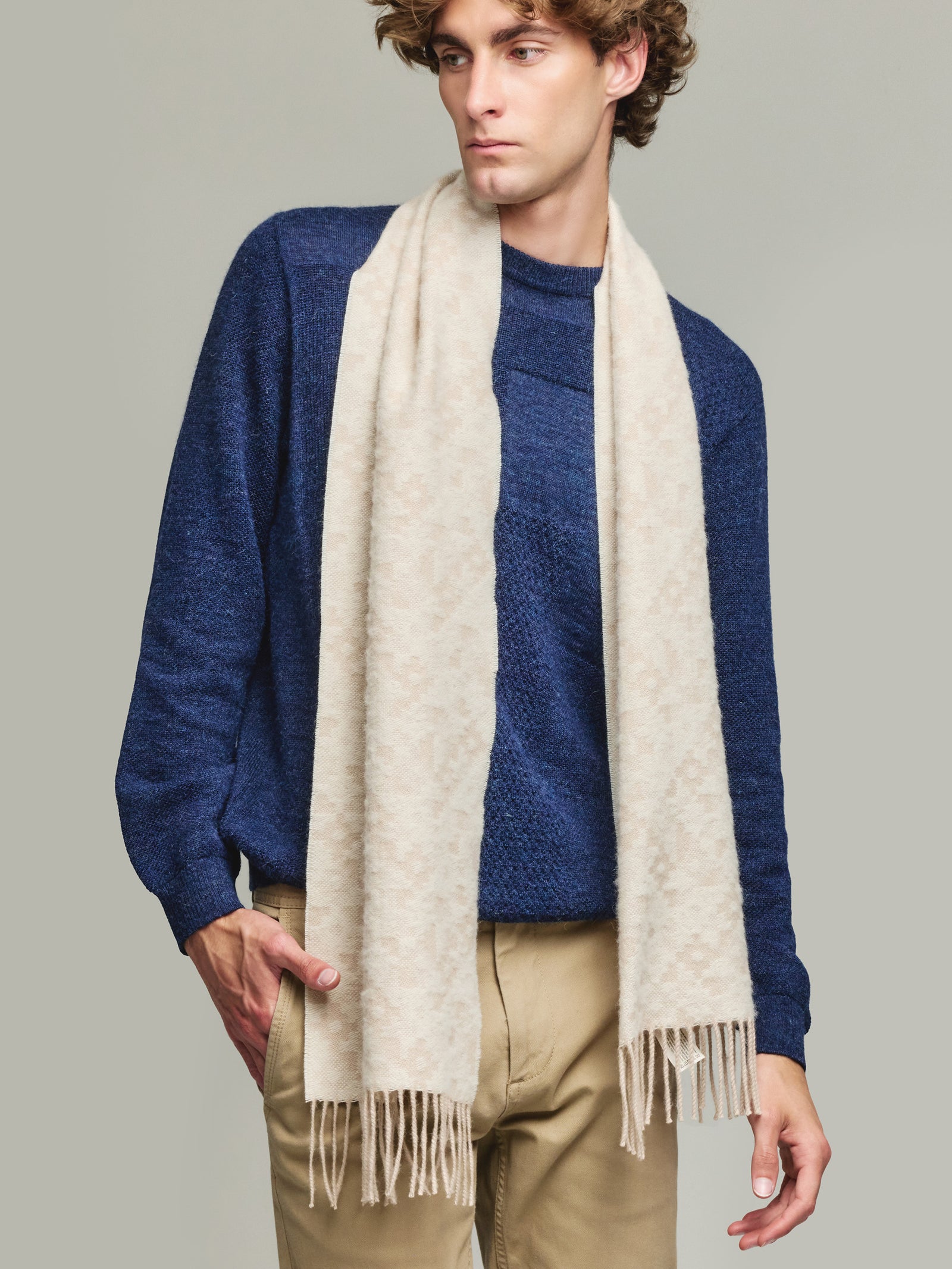 Yldis Scarf Baby Alpaca Color Beige