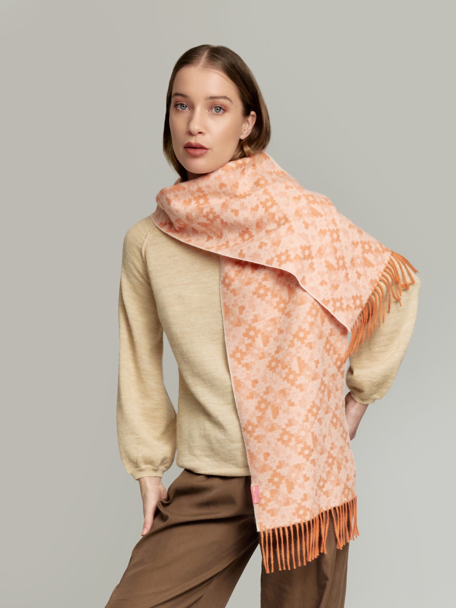 Yldis Scarf Baby Alpaca Color Orange