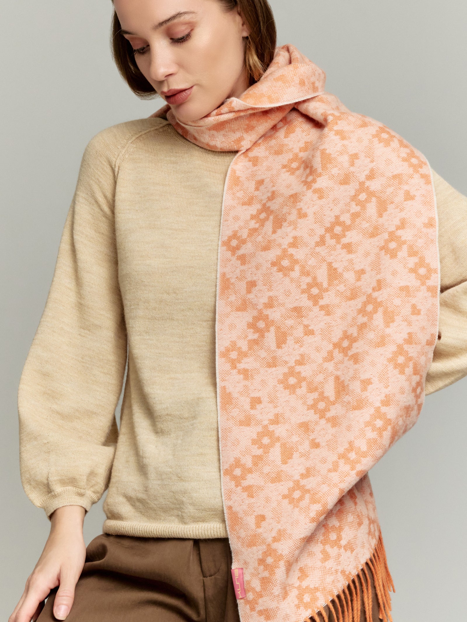 Yldis Scarf Baby Alpaca Color Orange