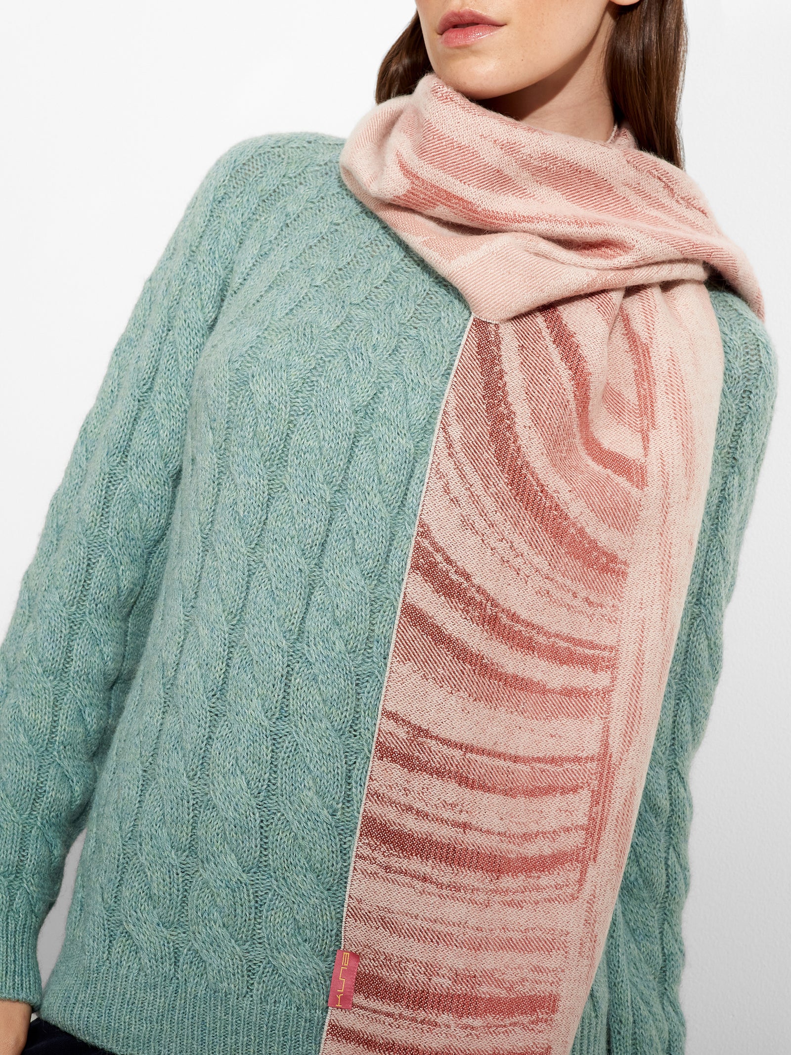 Zagoni Scarf Baby Alpaca Color Pink