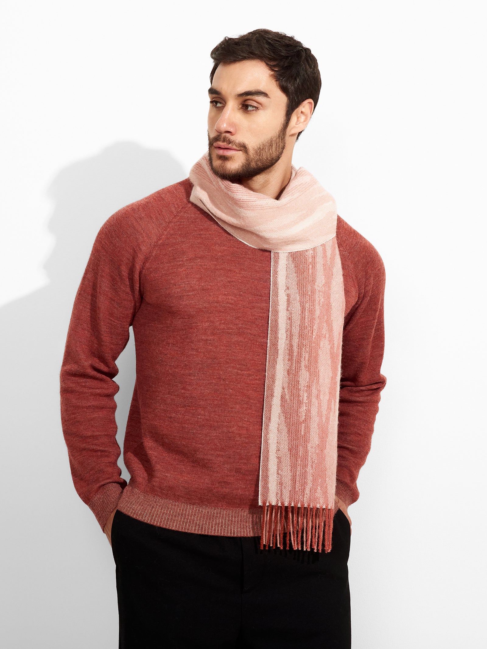 Zagoni Scarf Baby Alpaca Color Pink
