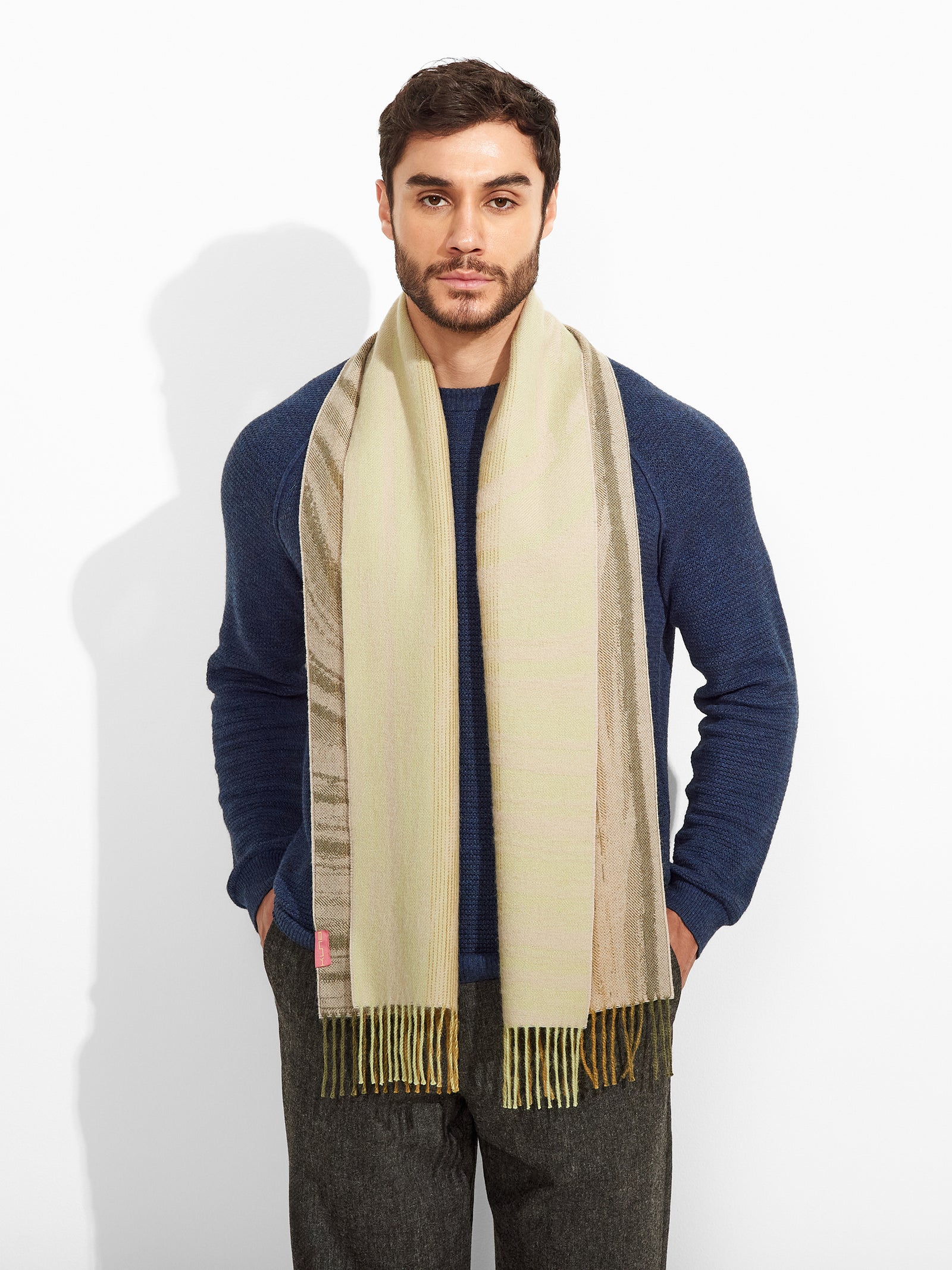 Zagoni Scarf Baby Alpaca Color Green