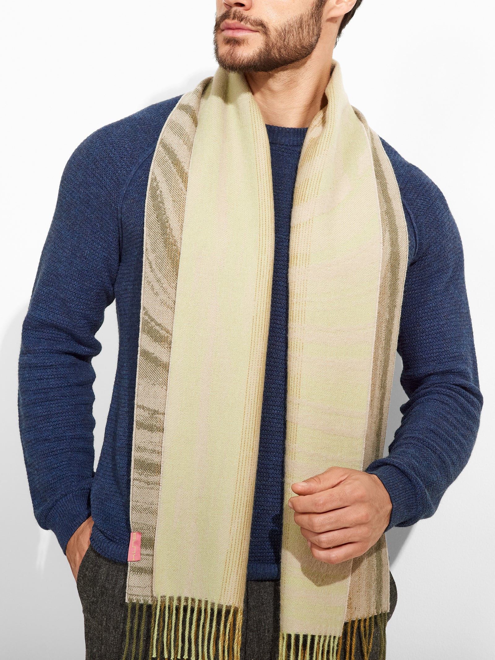 Zagoni Scarf Baby Alpaca Color Green