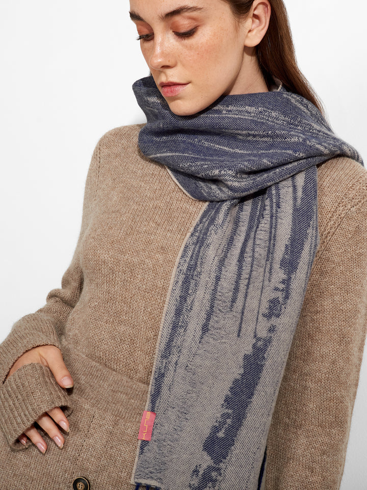 Zangay Scarf Baby Alpaca Color Blue
