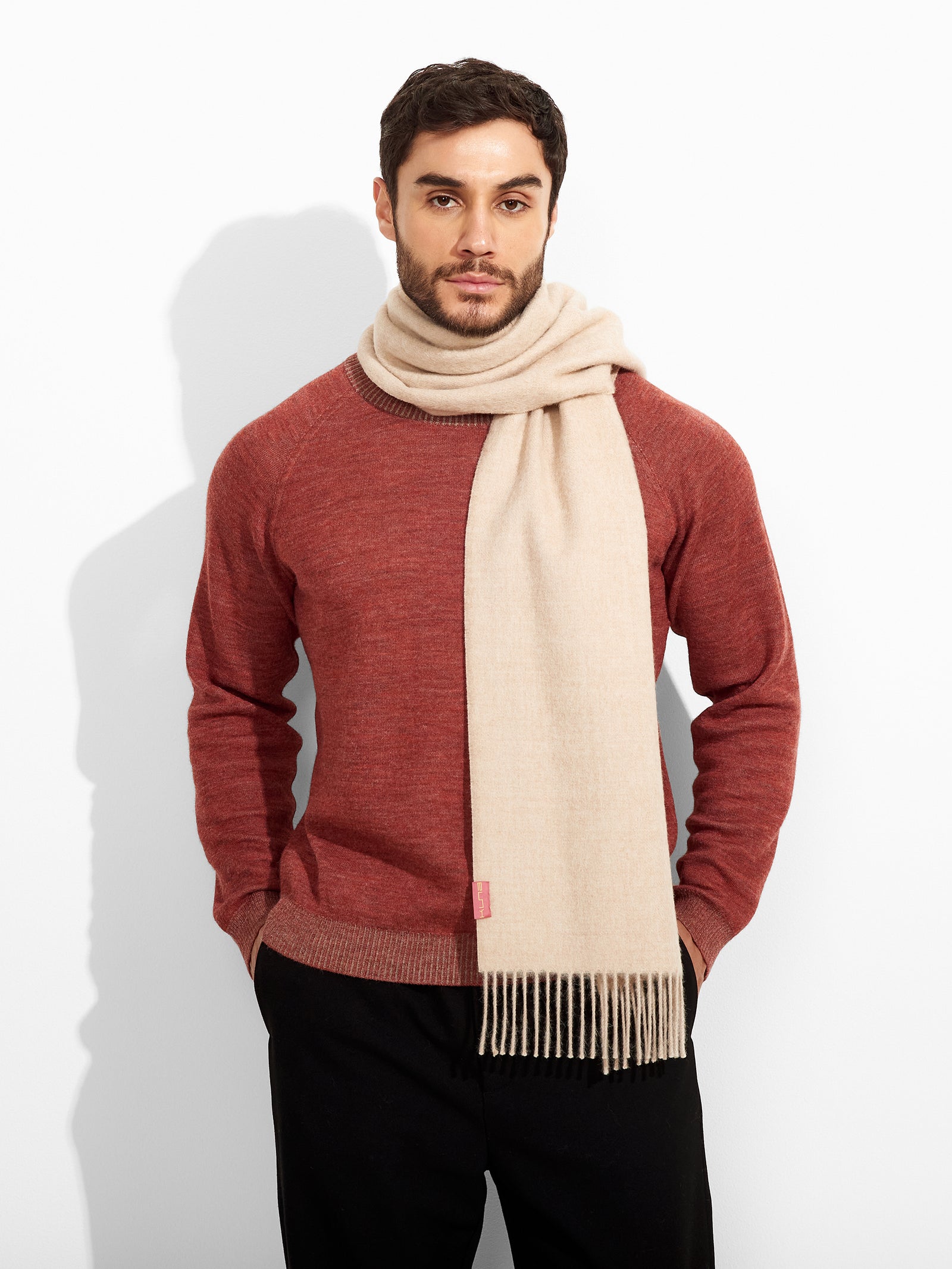Recreo Scarf Baby Alpaca Color Beige