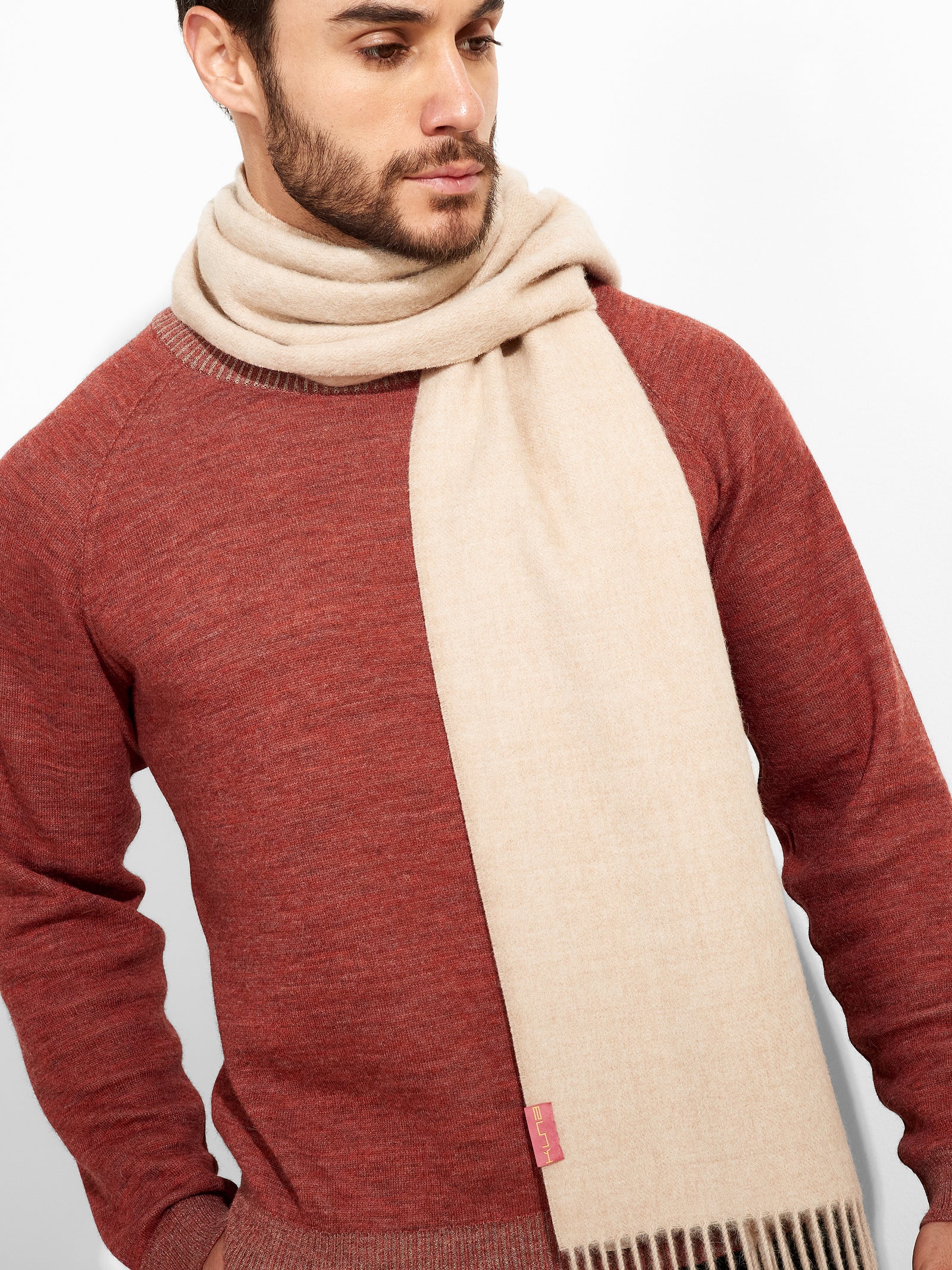 Recreo Scarf Baby Alpaca Color Beige