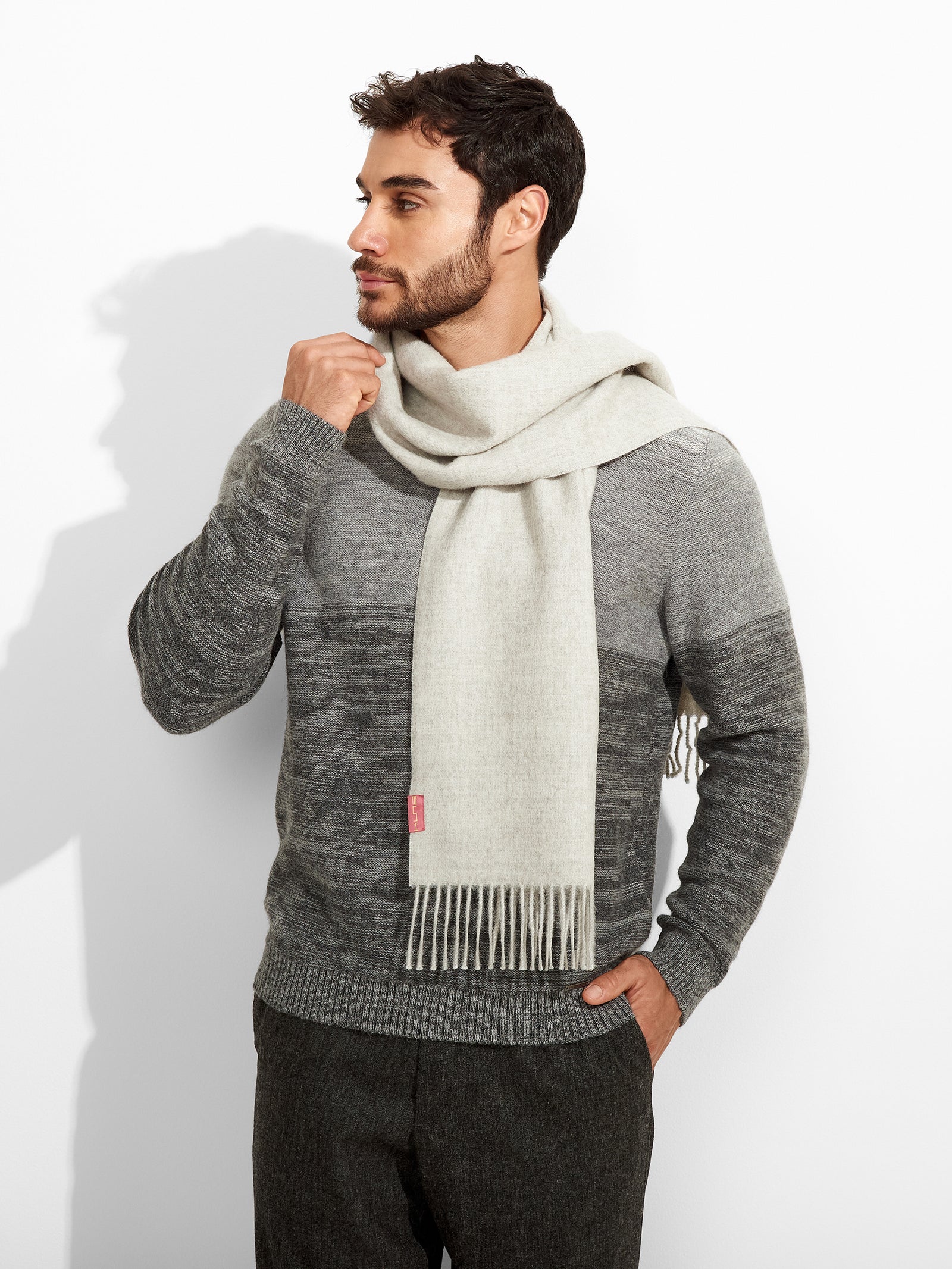 Recreo Bufanda Baby Alpaca Color Gris