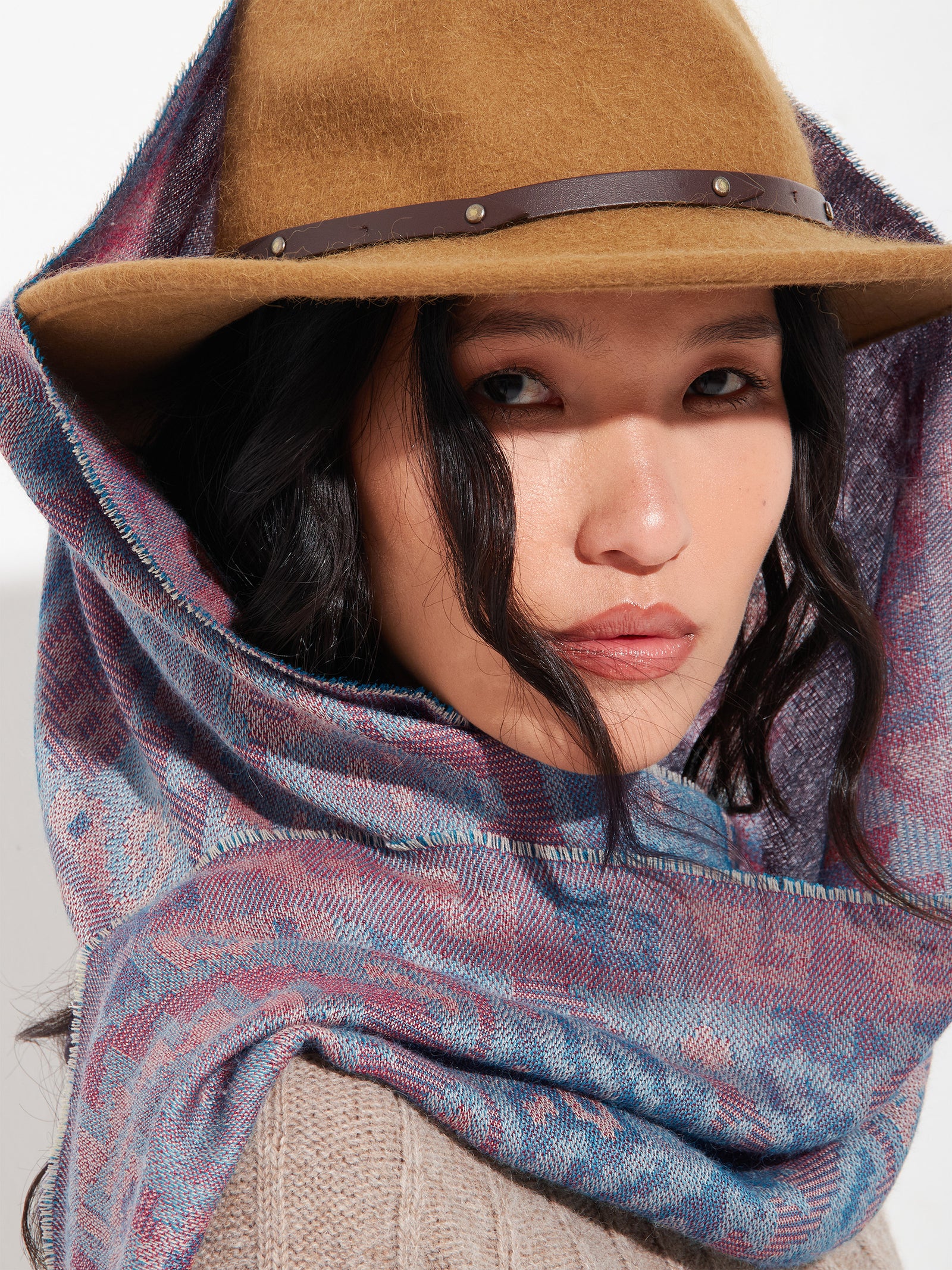 Chancay - 38 Scarf Baby Alpaca Color Blue