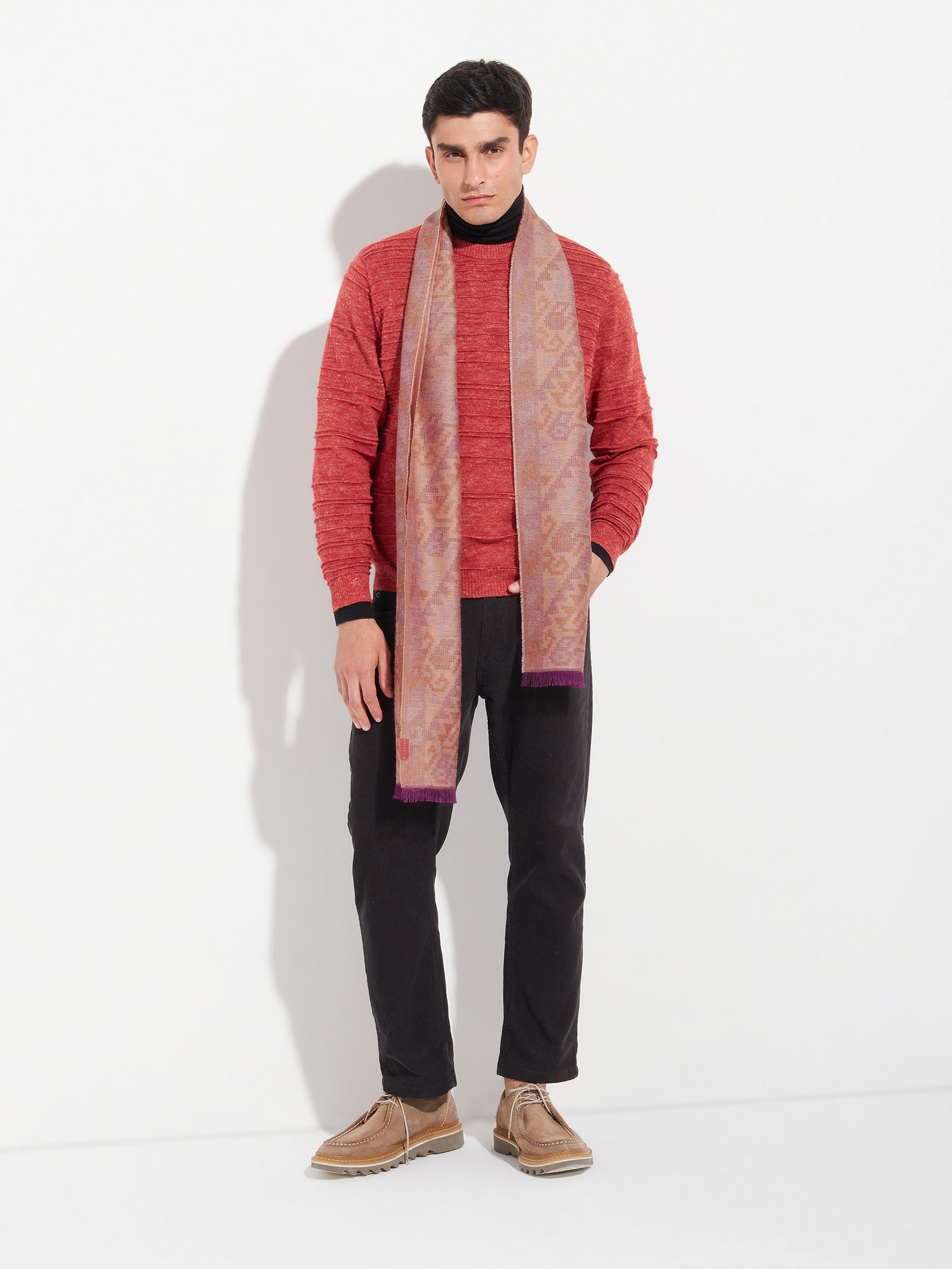 Chancay - 38 Scarf Baby Alpaca Color Red