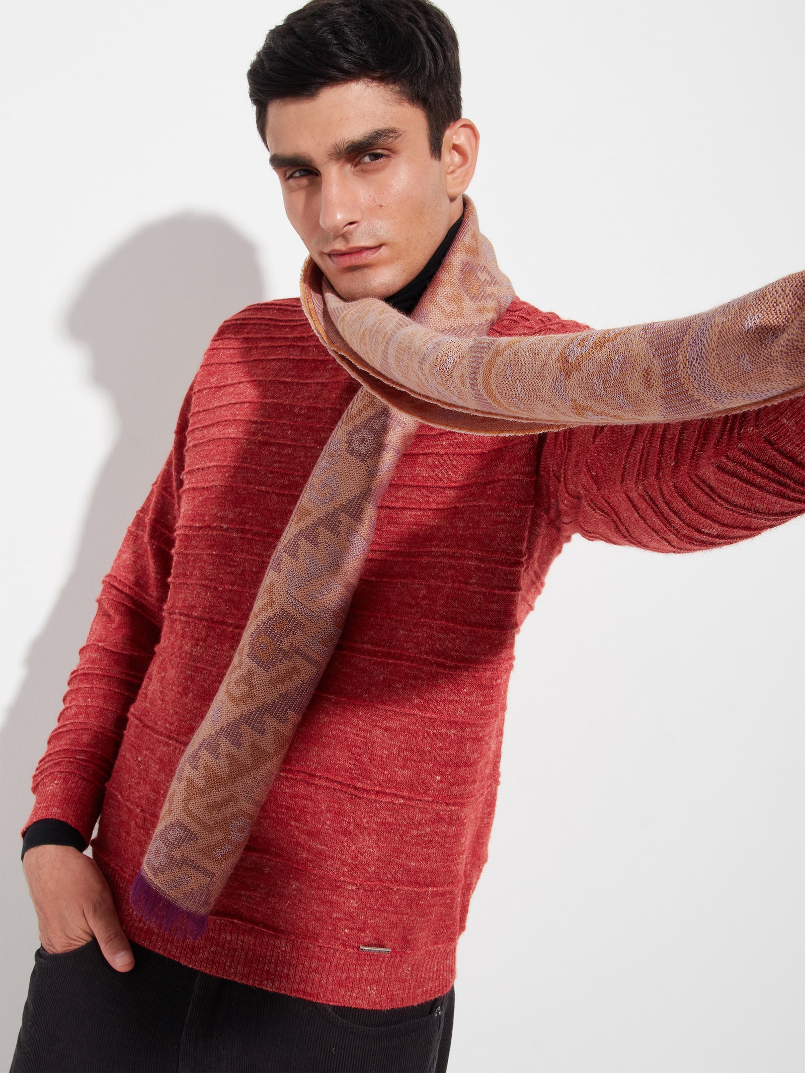 Chancay - 38 Scarf Baby Alpaca Color Red