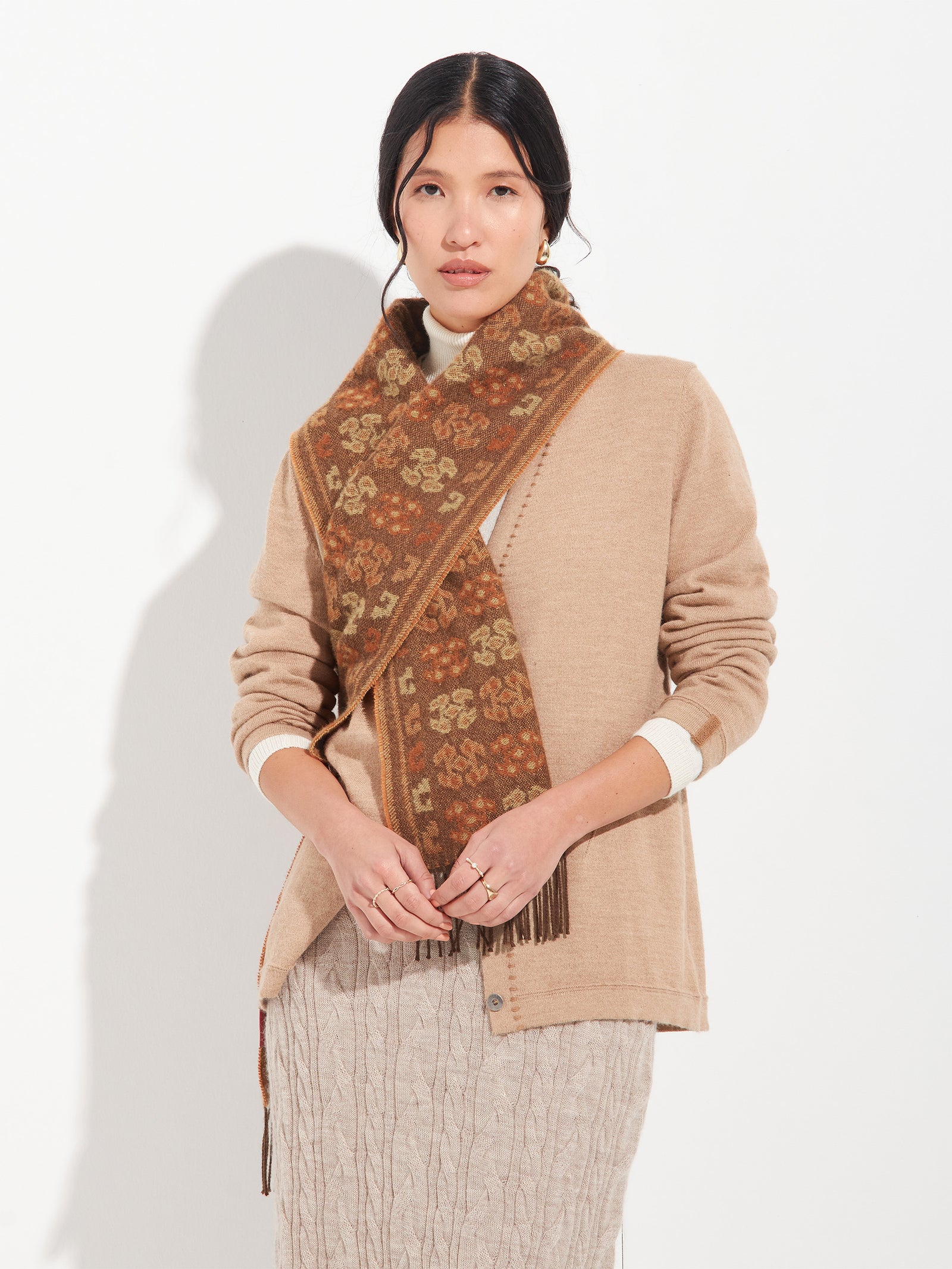 Chancay - 36 Scarf Baby Alpaca Color Brown