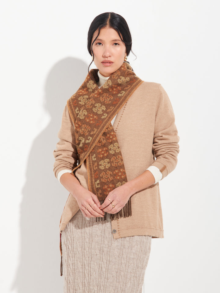 Chancay - 36 Scarf Baby Alpaca Color Brown