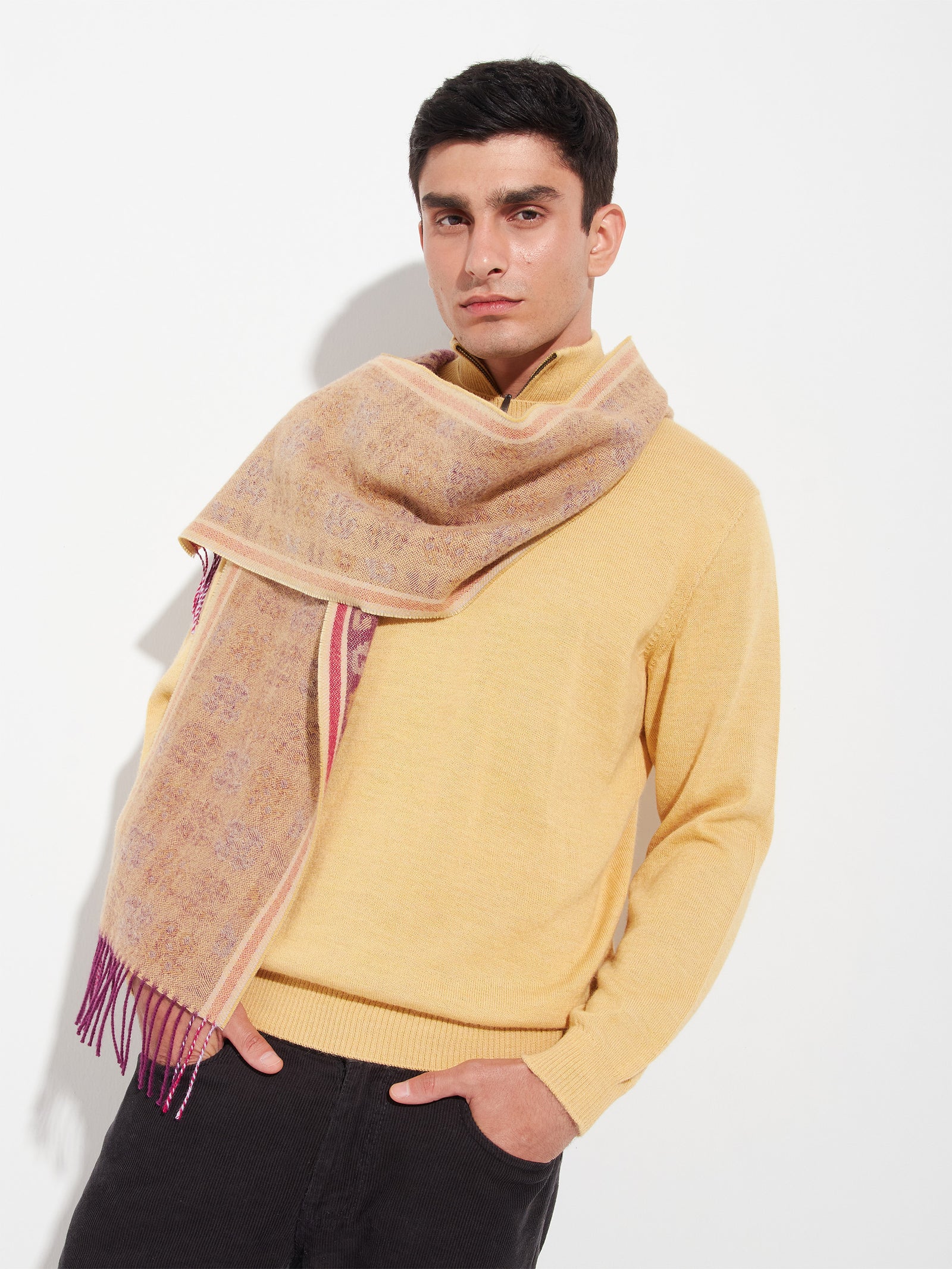 Chancay - 36 Scarf Baby Alpaca Color Fuchsia