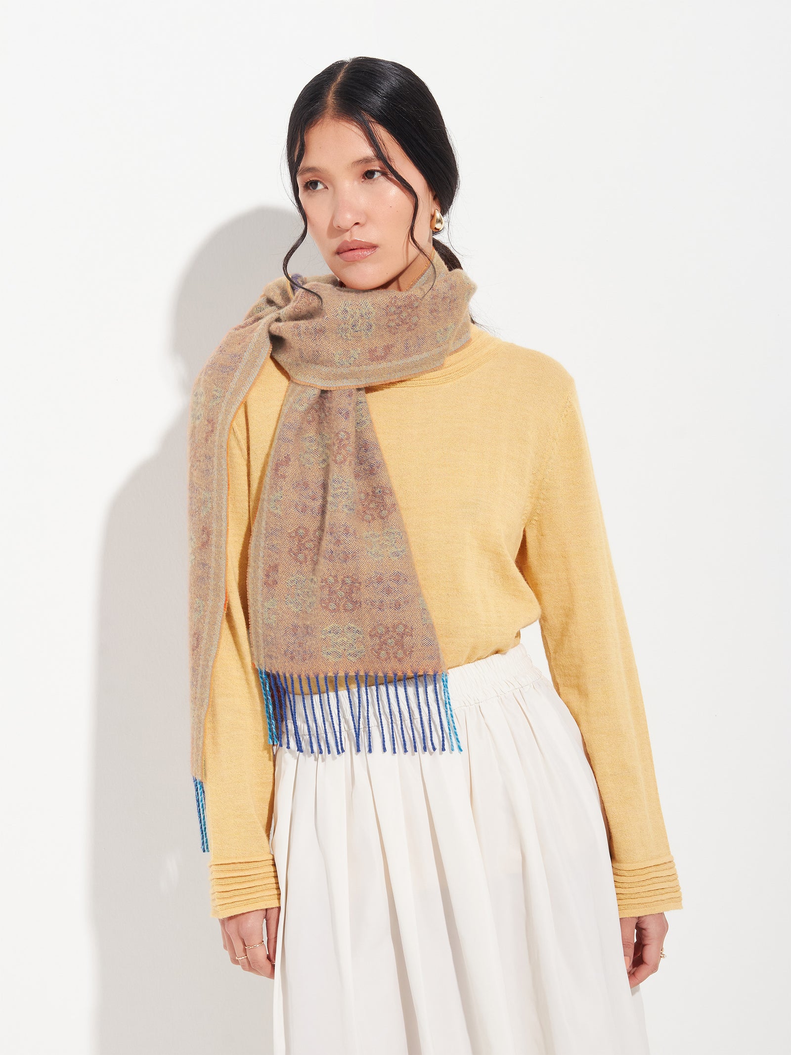 Chancay - 36 Scarf Baby Alpaca Color Blue