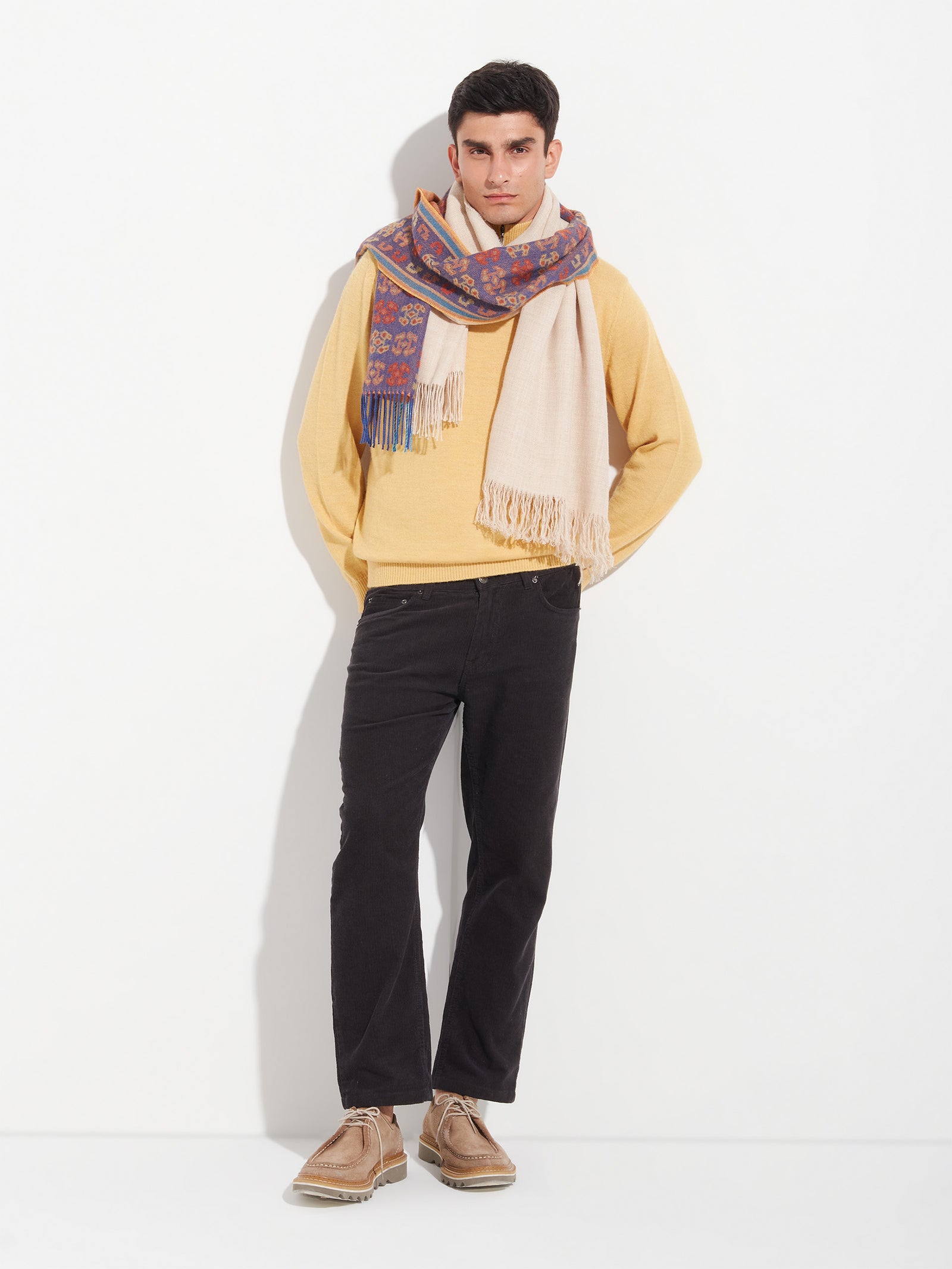 Chancay - 36 Scarf Baby Alpaca Color Blue