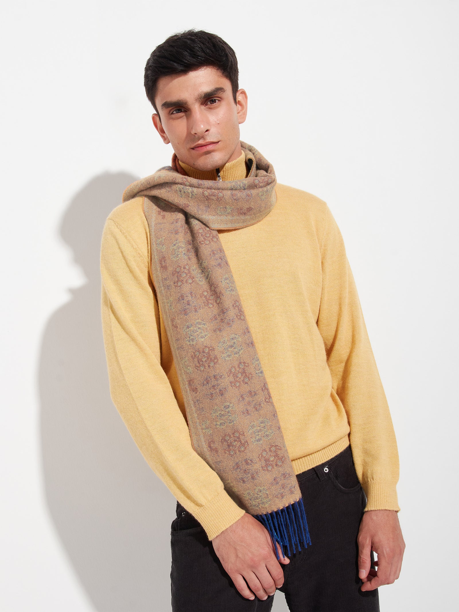 Chancay - 36 Scarf Baby Alpaca Color Blue