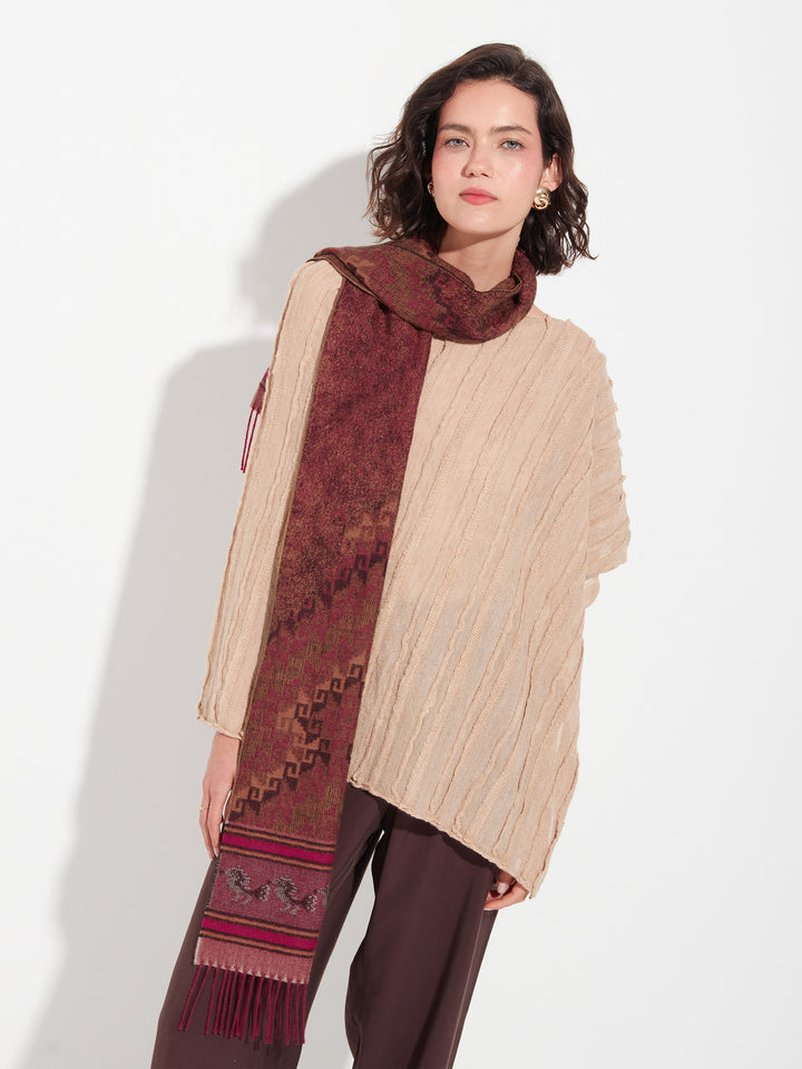 Chancay - 37 Scarf Baby Alpaca Color Red