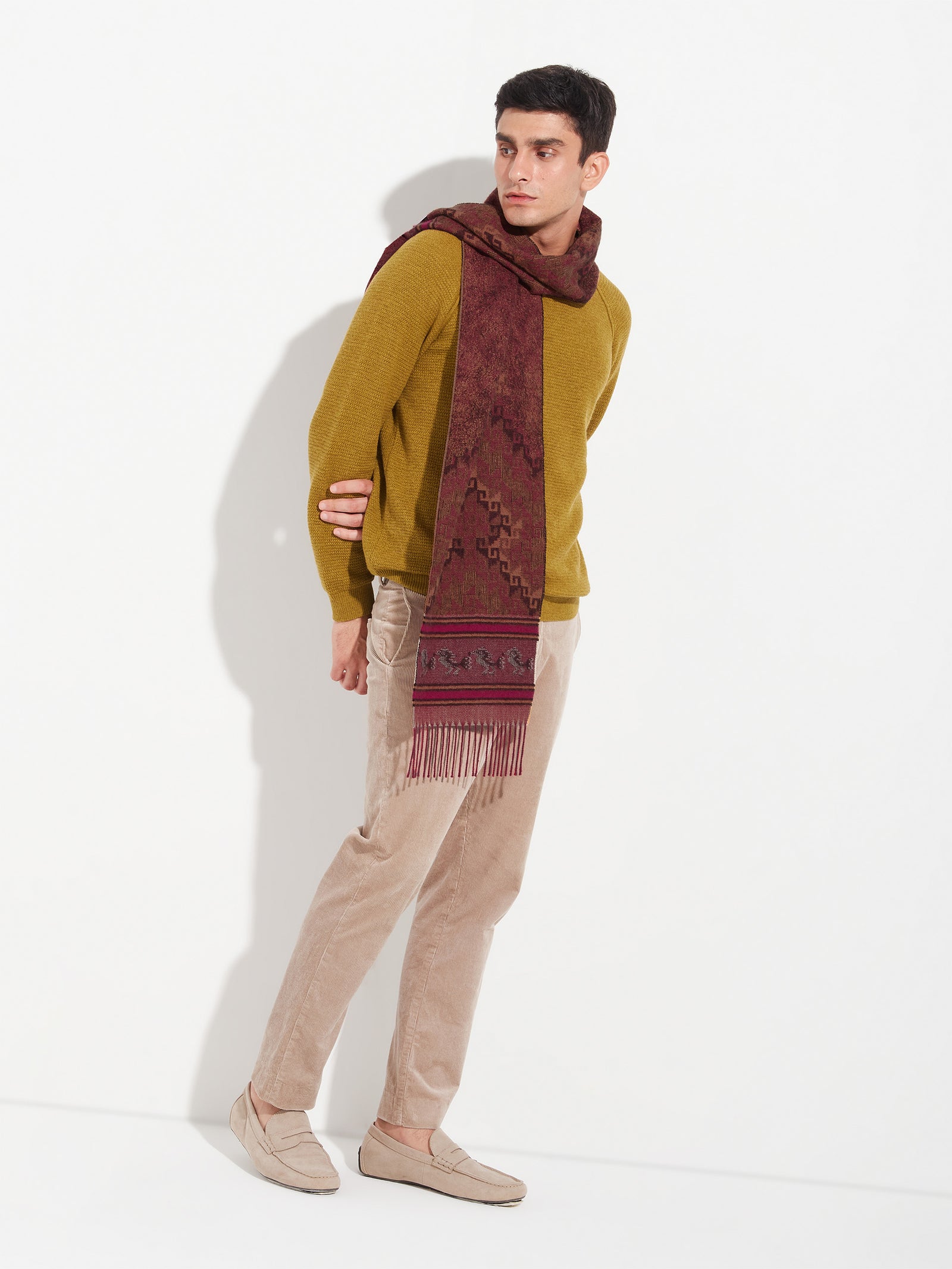 Chancay - 37 Scarf Baby Alpaca Color Red