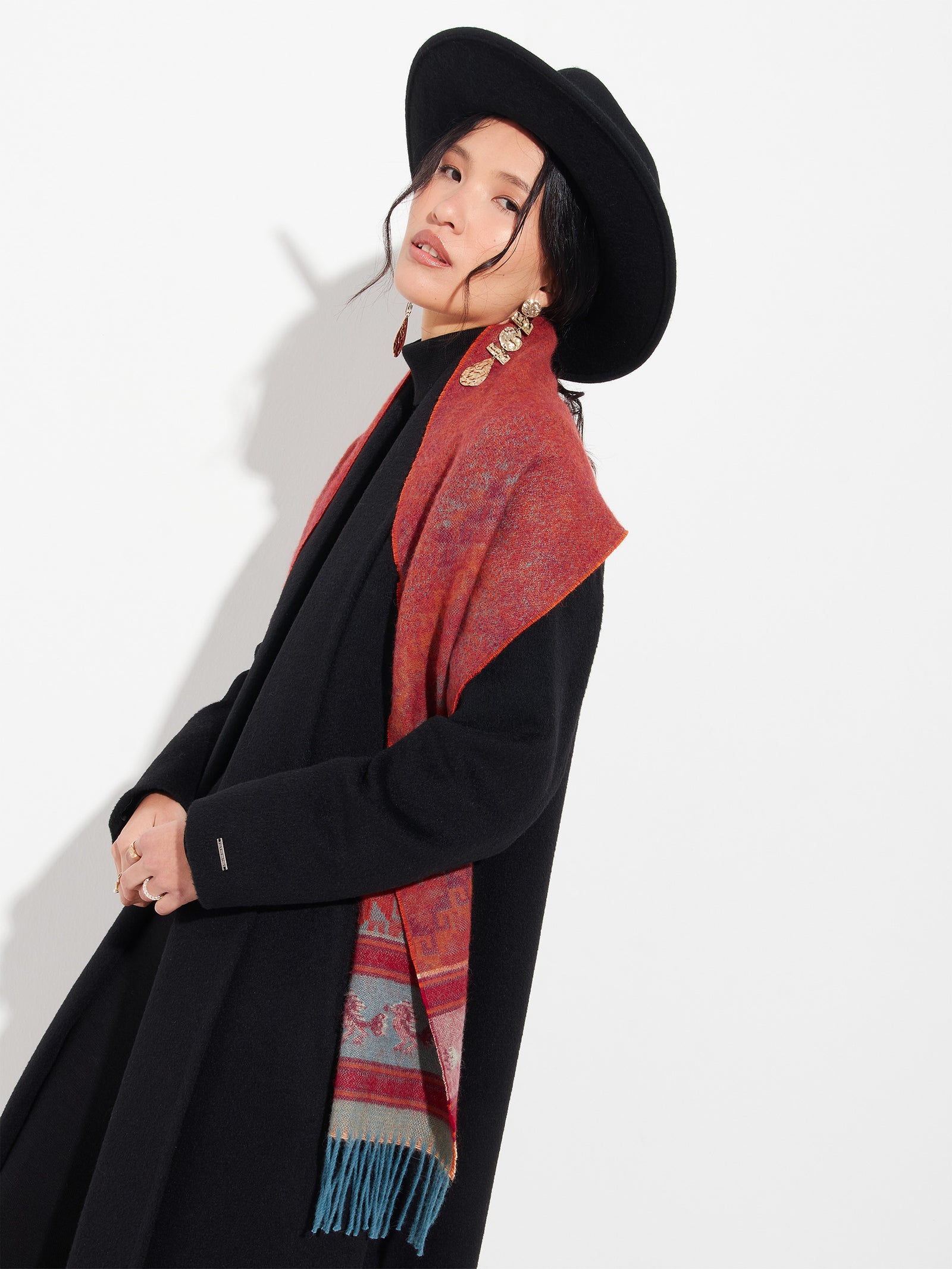 Chancay - 37 Scarf Baby Alpaca Color Orange