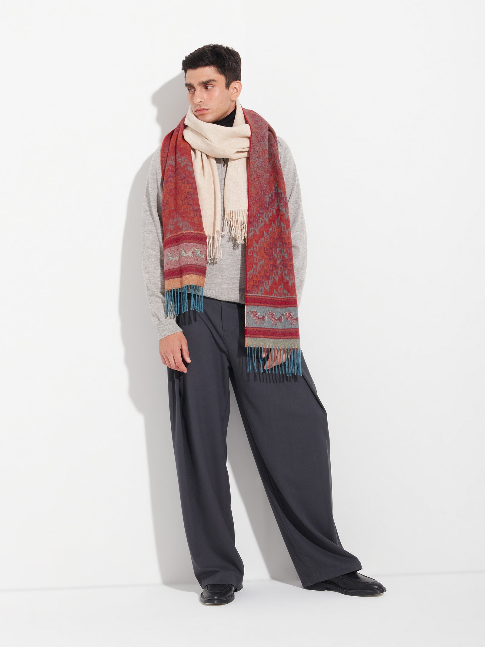 Chancay - 37 Scarf Baby Alpaca Color Orange